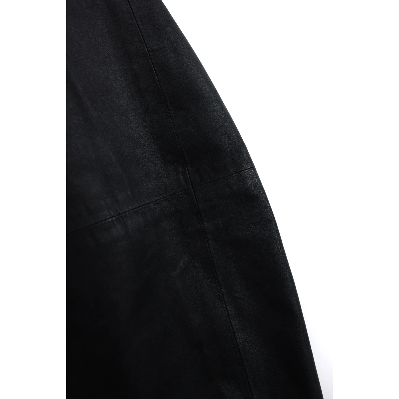 ISSEY MIYAKE Veste en cuir Anthracite vintage, passéist — photo 8