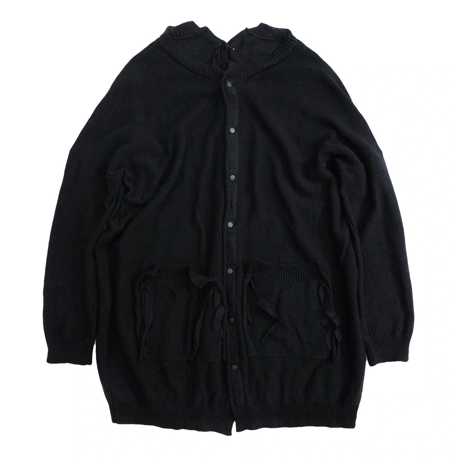 YOHJI YAMAMOTO Gilet long Noir vintage, passéist — photo 1