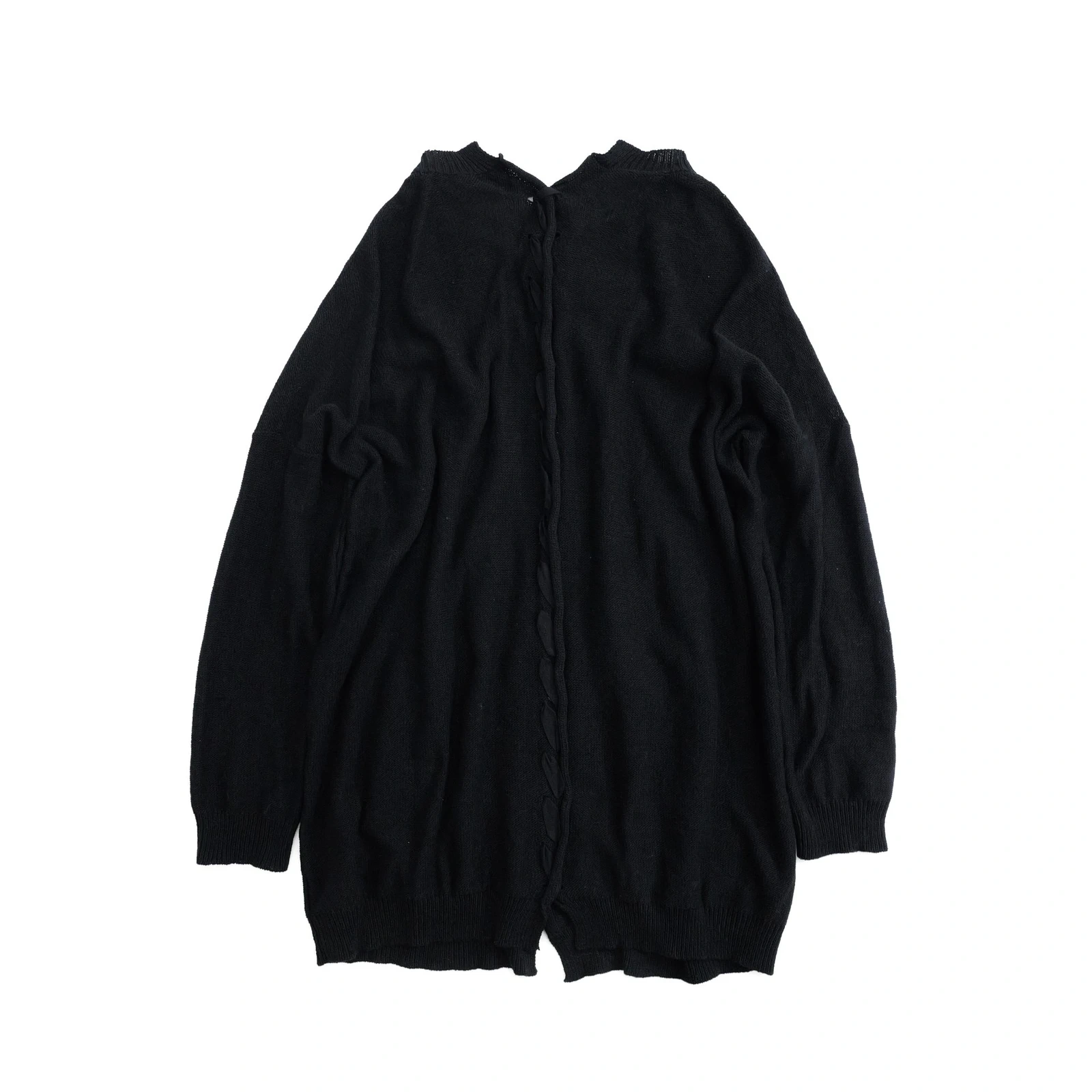 YOHJI YAMAMOTO Gilet long Noir vintage, passéist — photo 12