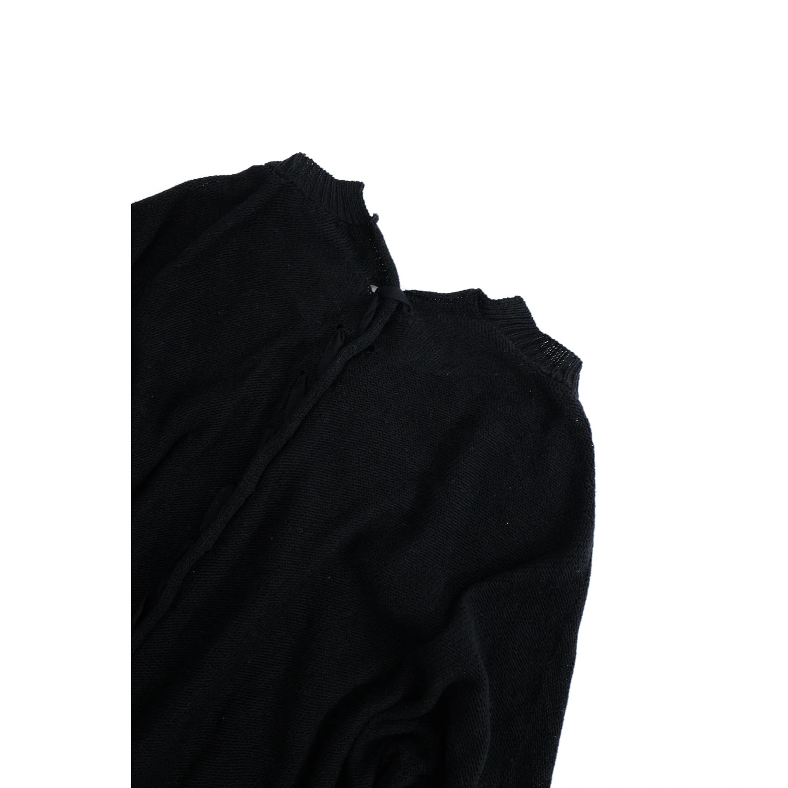 YOHJI YAMAMOTO Gilet long Noir vintage, passéist — photo 13