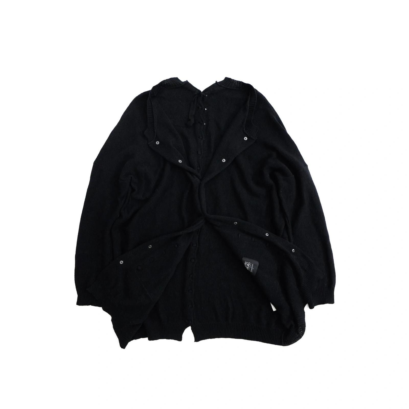 YOHJI YAMAMOTO Gilet long Noir vintage, passéist — photo 7