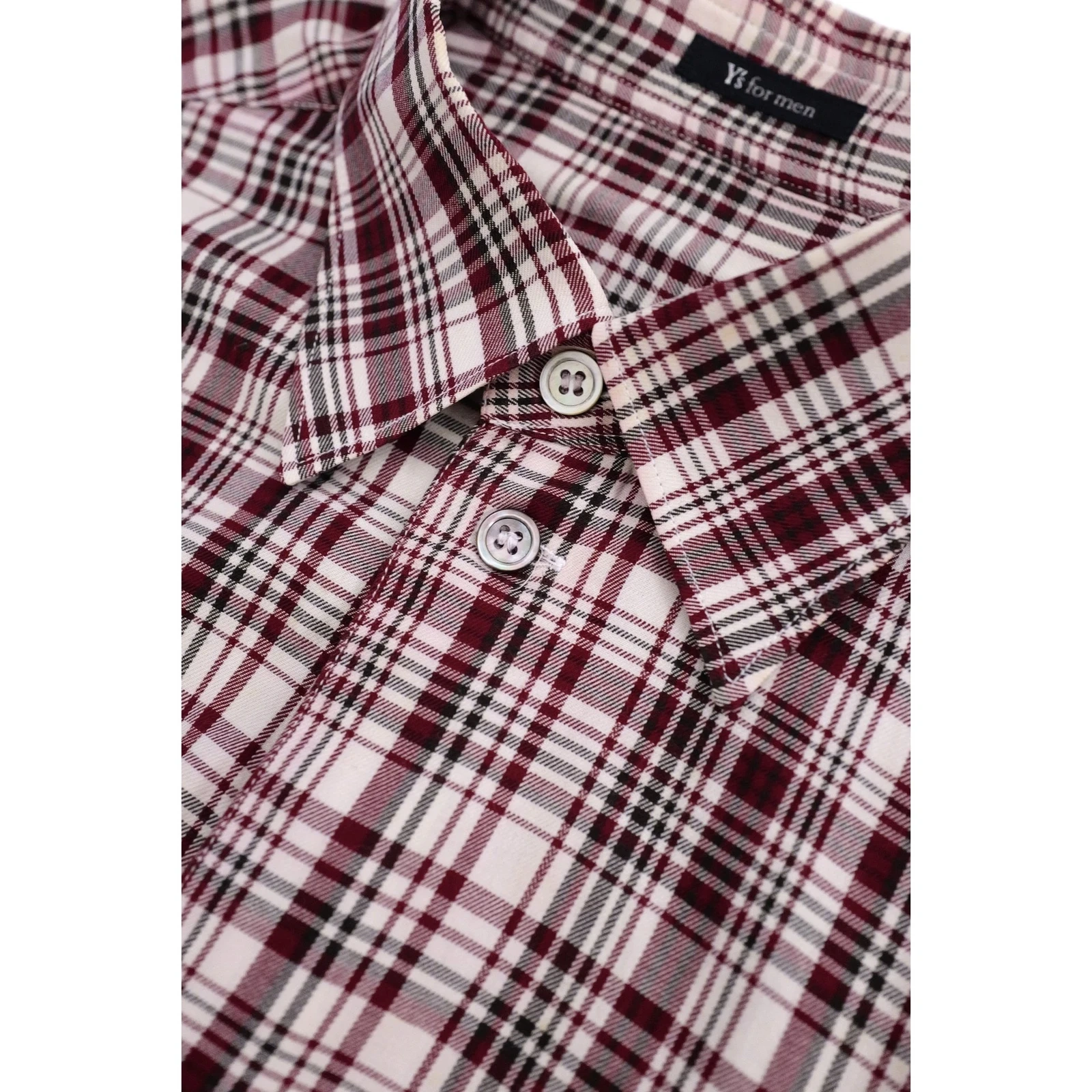 YOHJI YAMAMOTO Chemise Bordeaux vintage, passéist — photo 5
