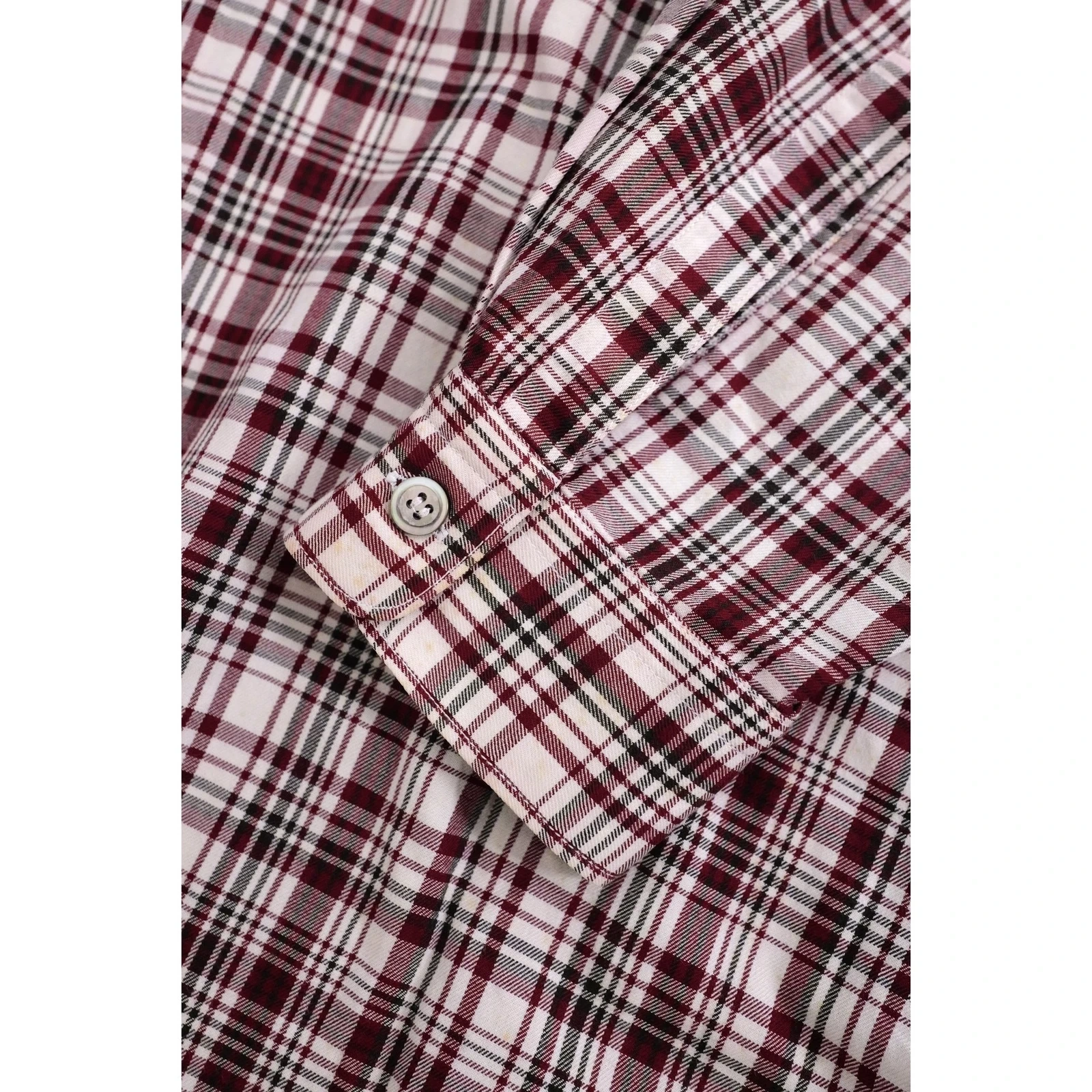 YOHJI YAMAMOTO Chemise Bordeaux vintage, passéist — photo 8