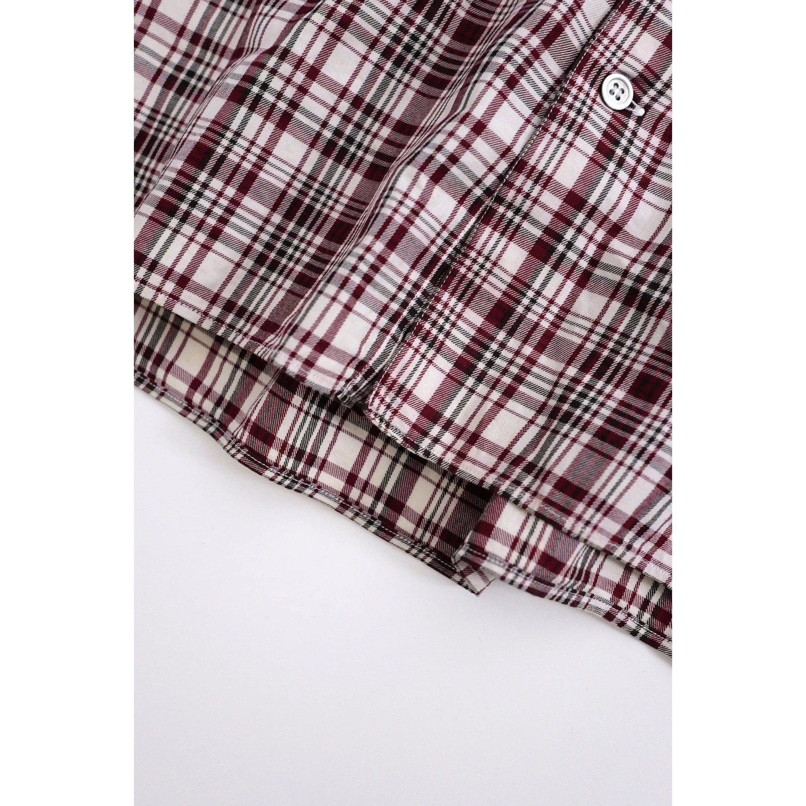 YOHJI YAMAMOTO Chemise Bordeaux vintage, passéist — photo 10