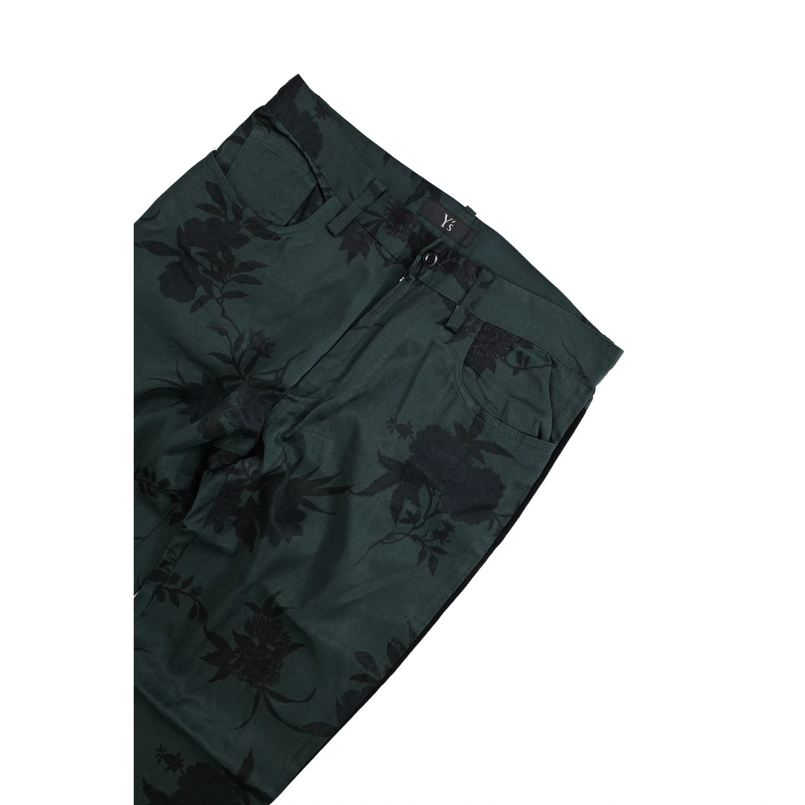 YOHJI YAMAMOTO Pantalon Vert vintage, passéist — photo 2