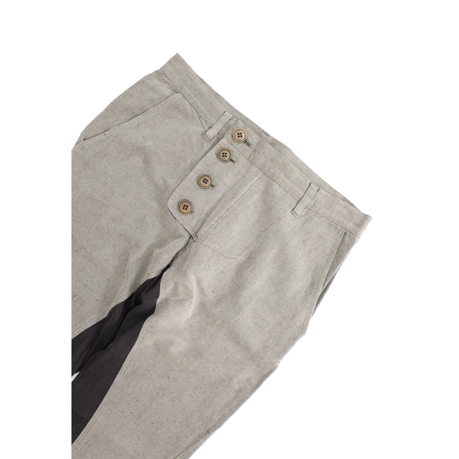 YOHJI YAMAMOTO Pantalon Beige vintage, passéist — photo 2