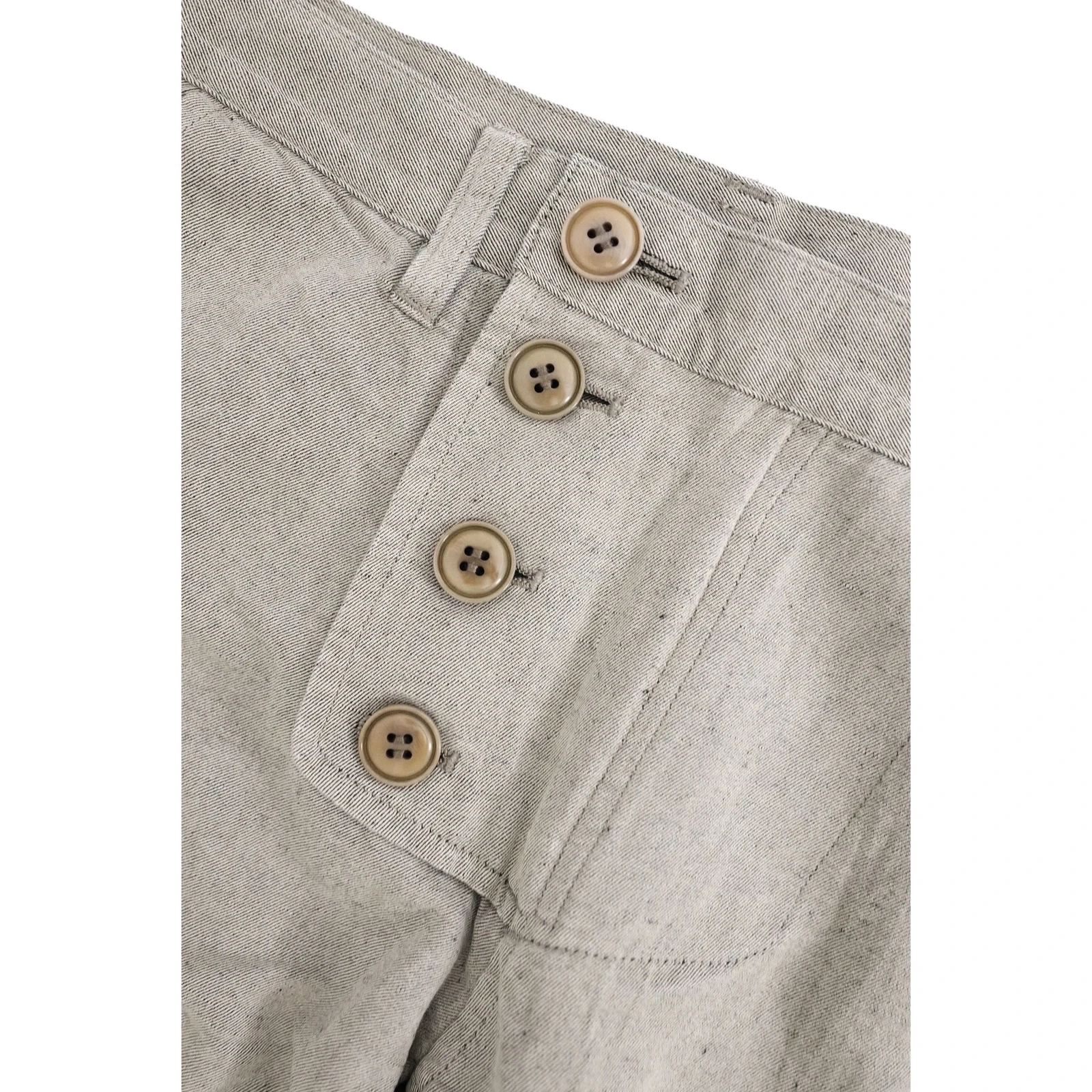 YOHJI YAMAMOTO Pantalon Beige vintage, passéist — photo 5