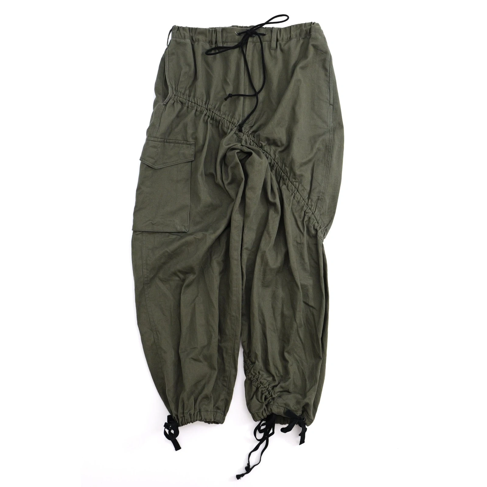 YOHJI YAMAMOTO Pantalon large Kaki vintage, passéist — photo 5