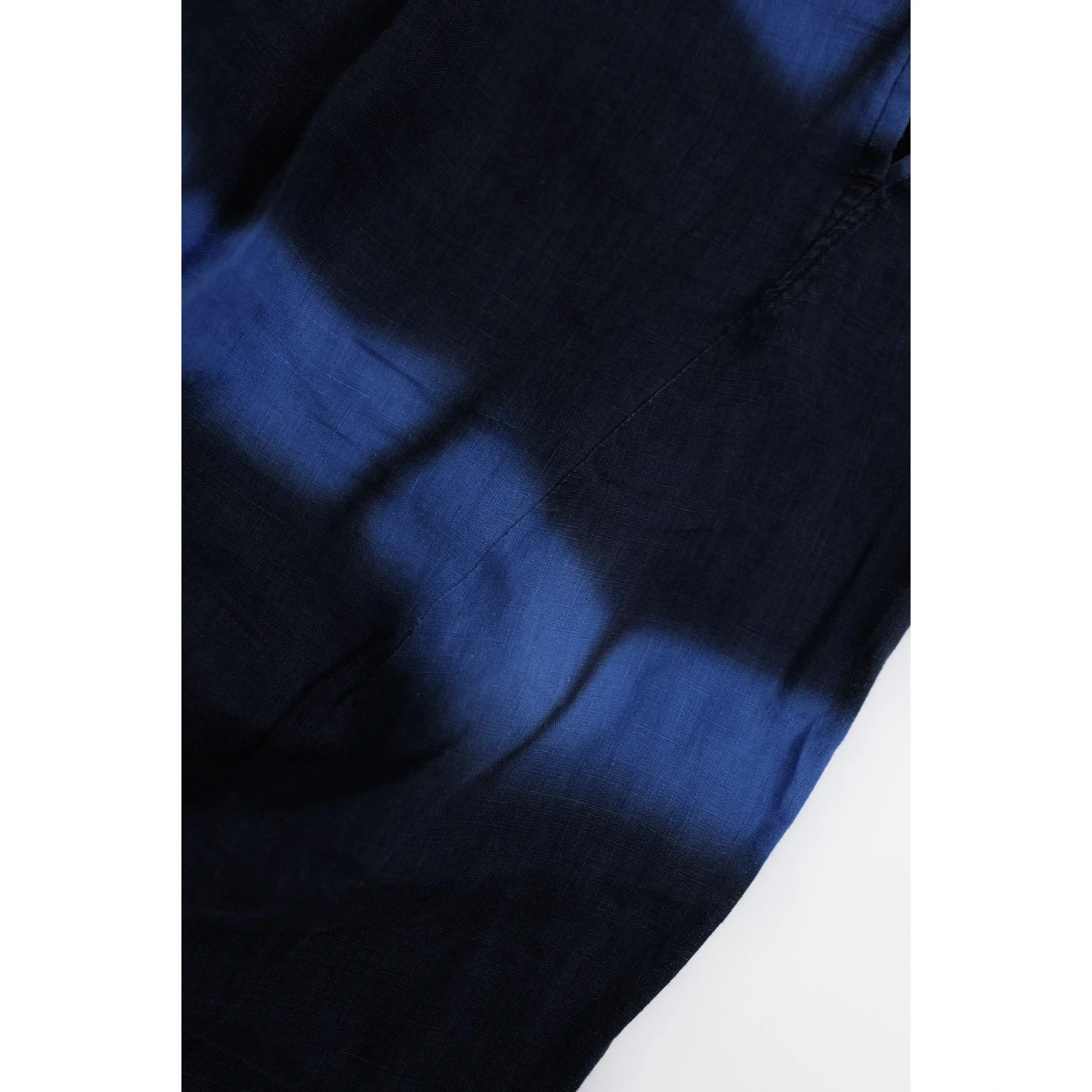 ISSEY MIYAKE Pantalon en lin Marine vintage, passéist — photo 4