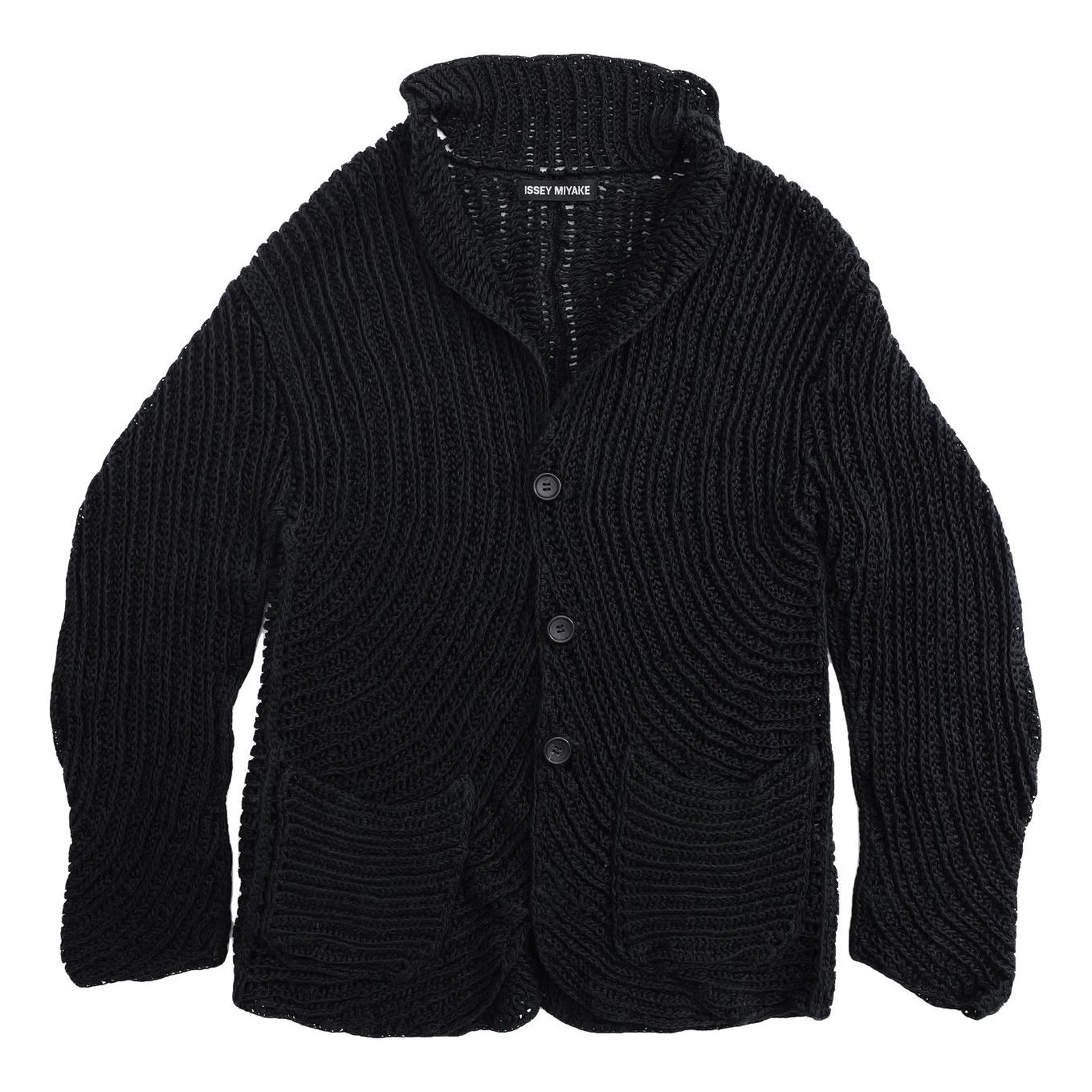 ISSEY MIYAKE Pull Noir vintage, passéist — photo 1