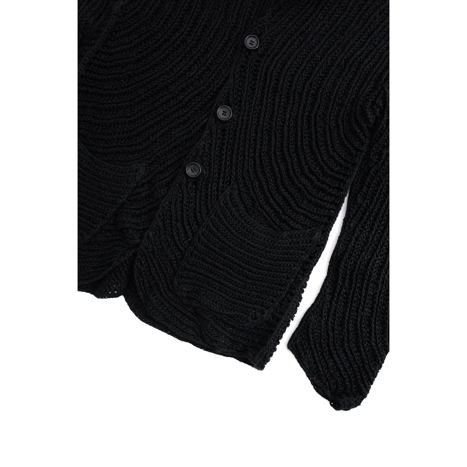 ISSEY MIYAKE Pull Noir vintage, passéist — photo 3