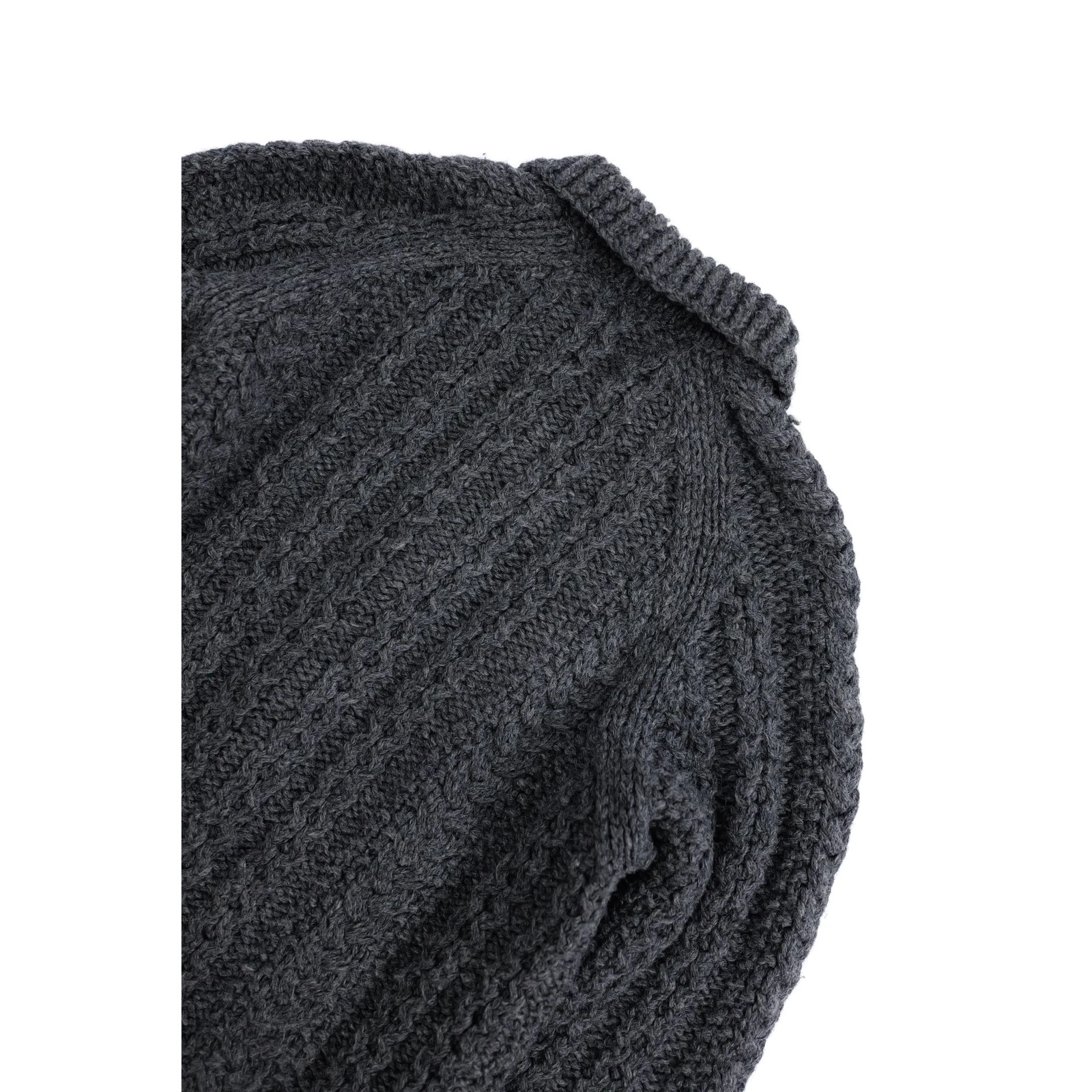 YOHJI YAMAMOTO Pull en laine Gris vintage, passéist — photo 15