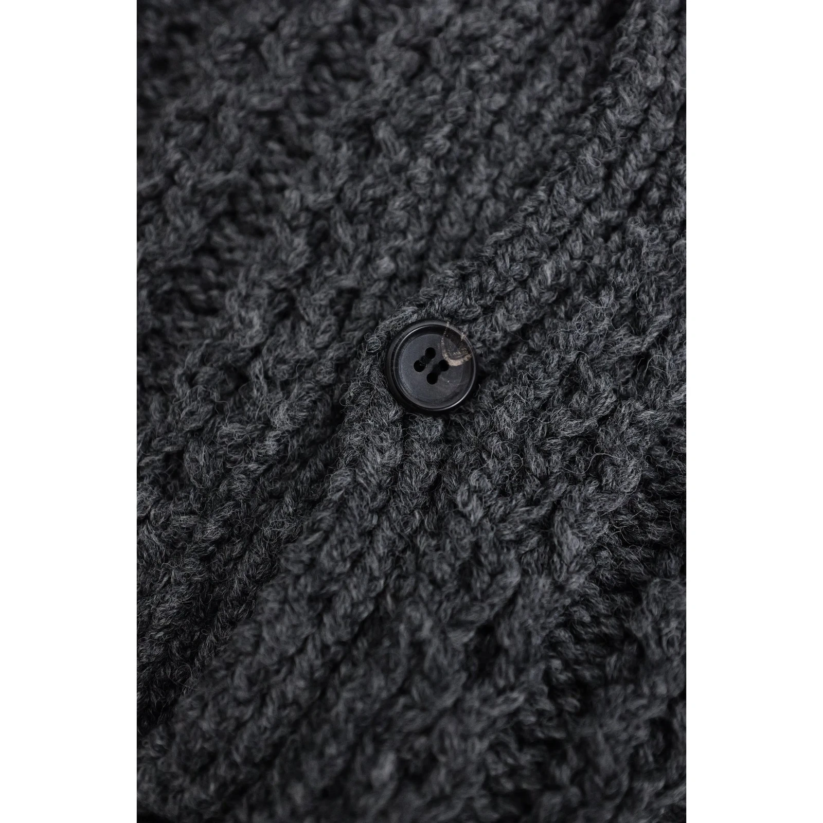 YOHJI YAMAMOTO Pull en laine Gris vintage, passéist — photo 6