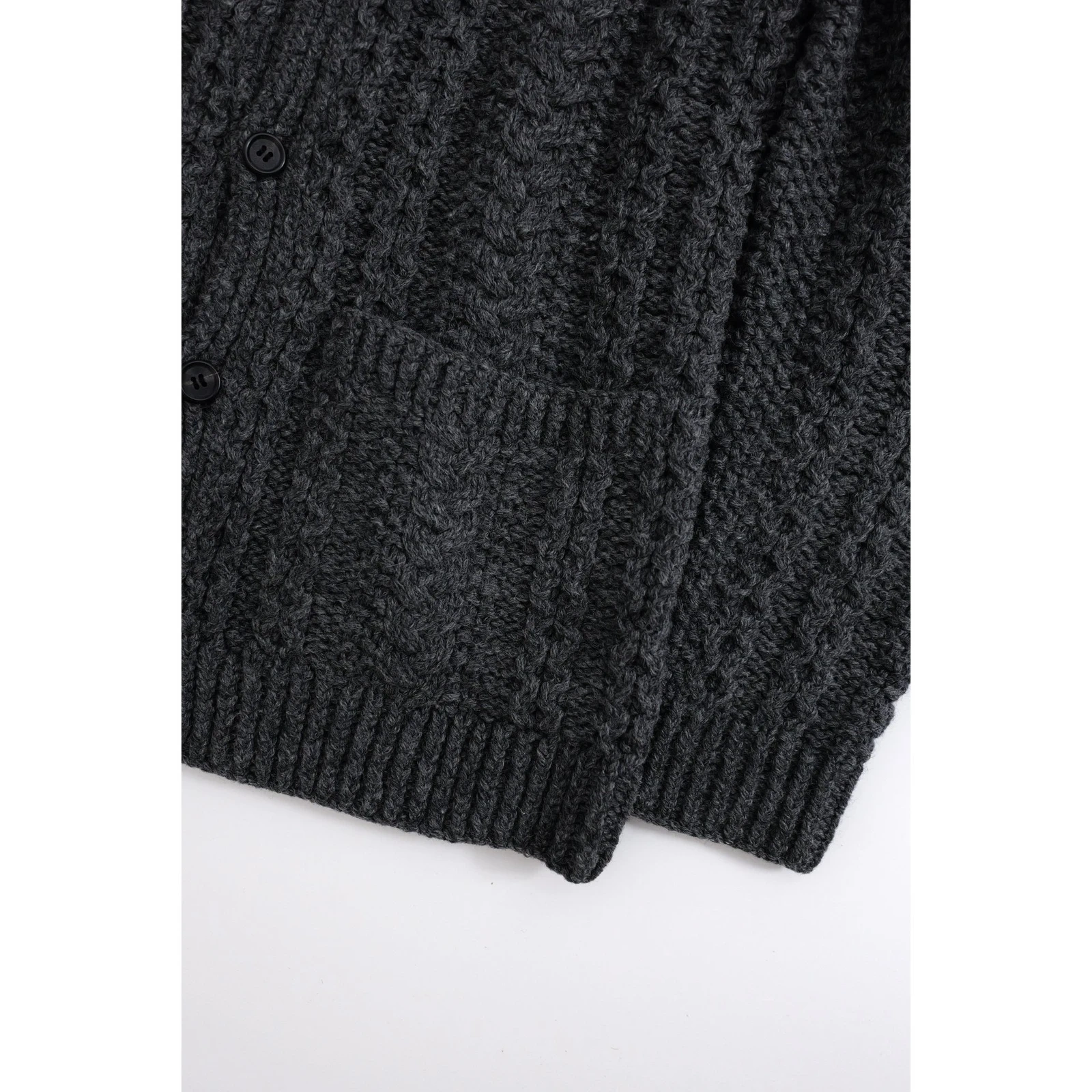 YOHJI YAMAMOTO Pull en laine Gris vintage, passéist — photo 8