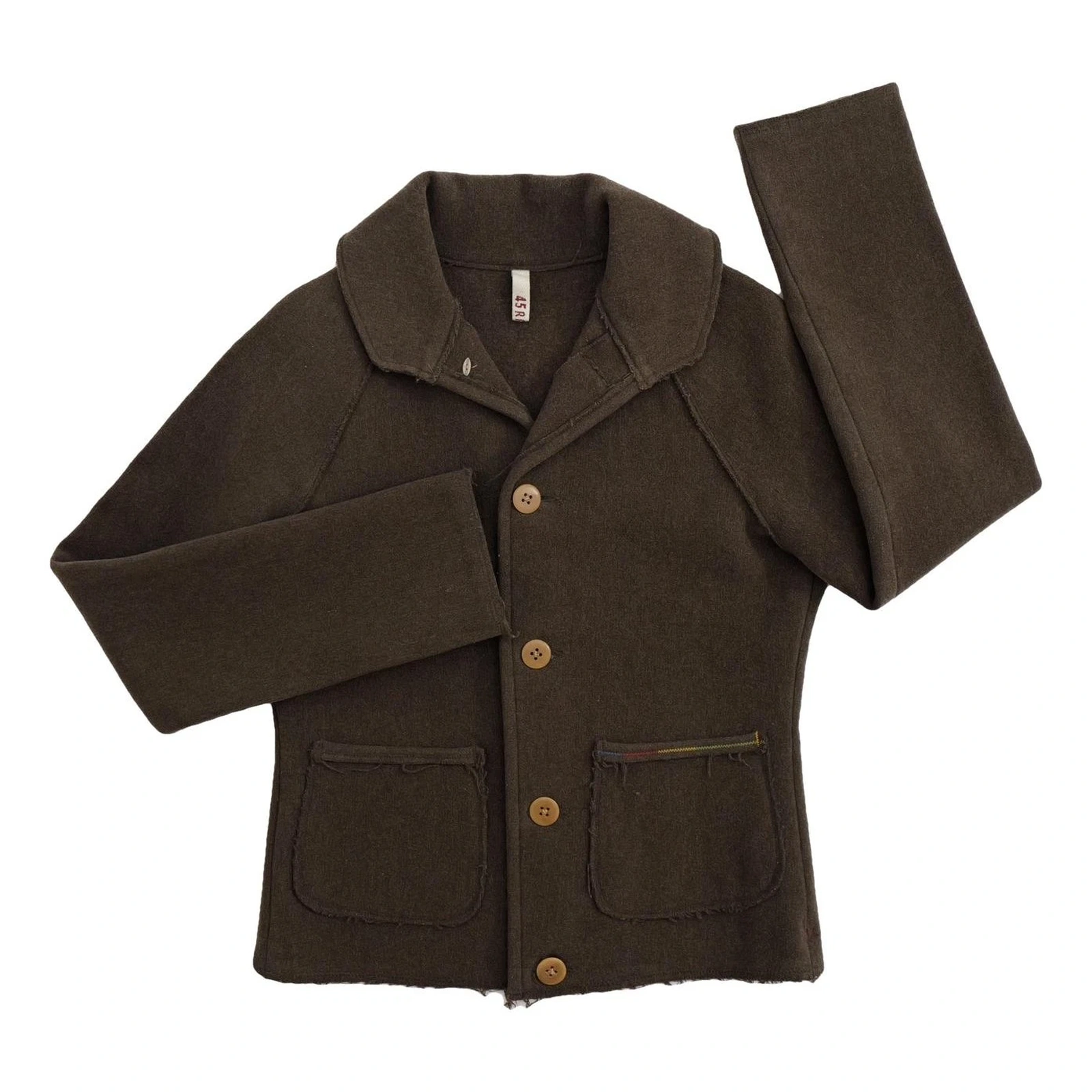 45RPM Manteau en laine Marron vintage, passéist — photo 1