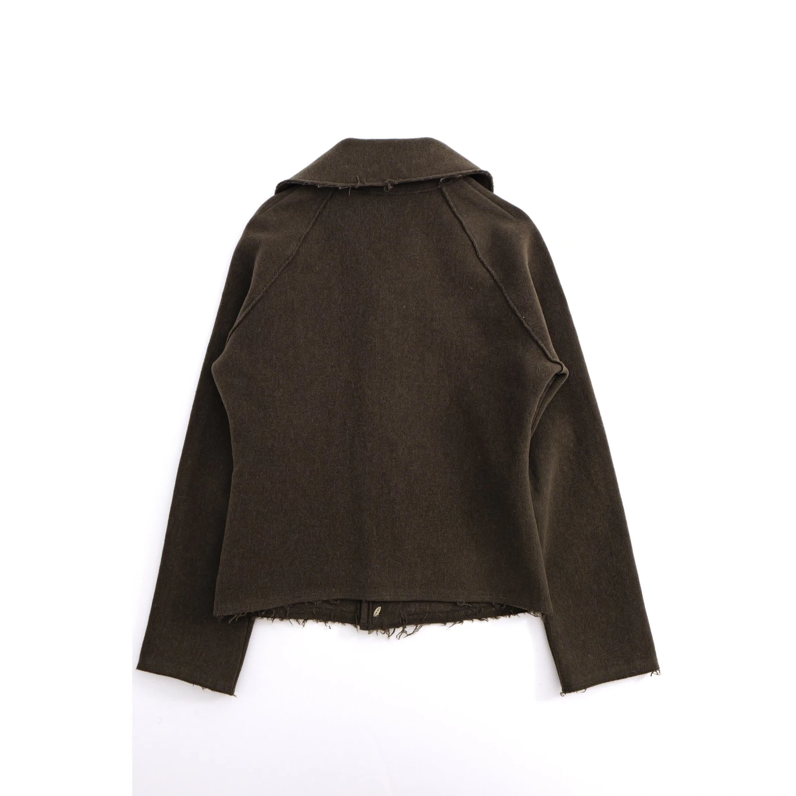45RPM Manteau en laine Marron vintage, passéist — photo 14