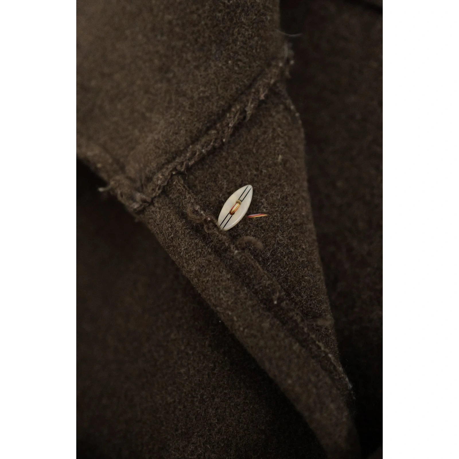 45RPM Manteau en laine Marron vintage, passéist — photo 7