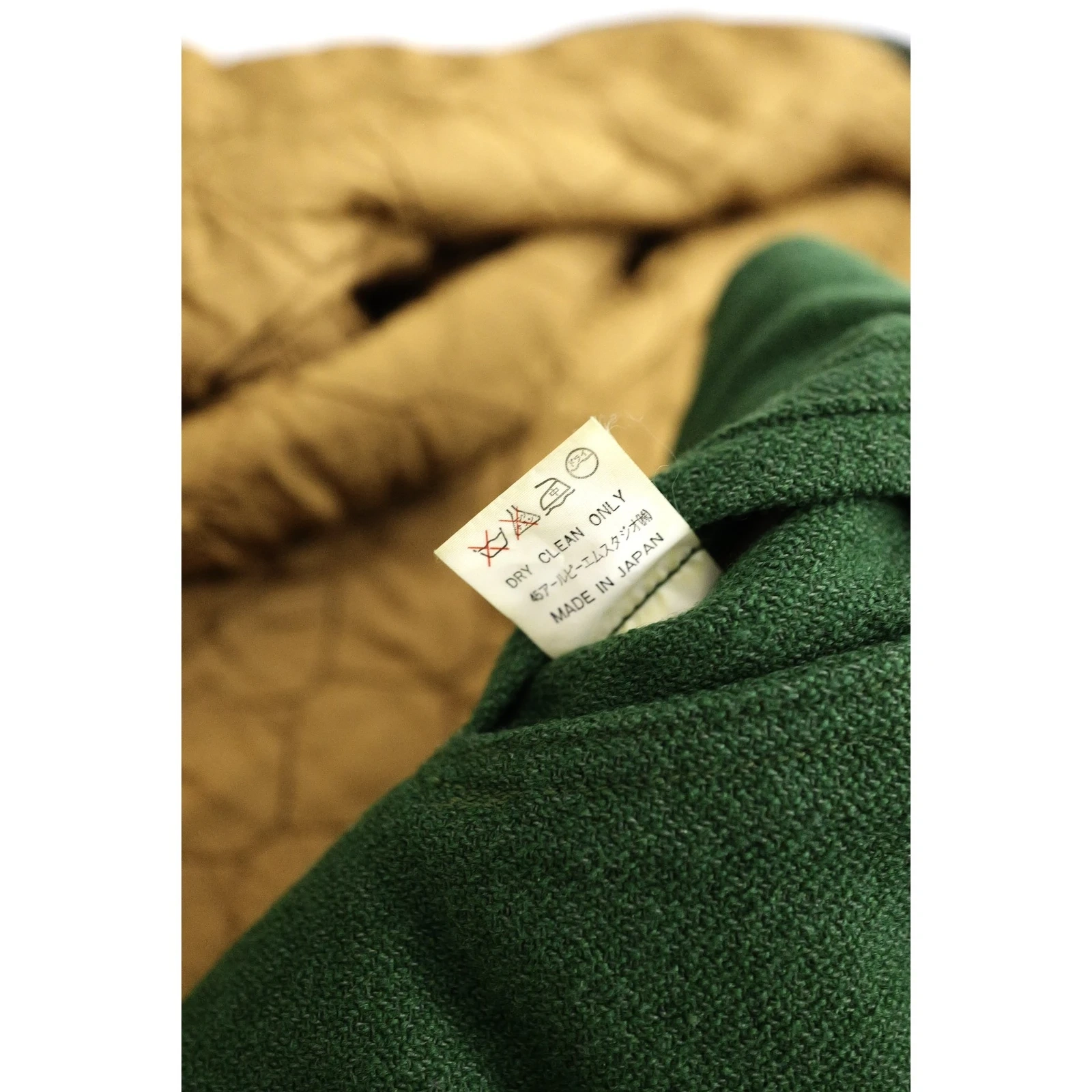 45RPM Blouson en laine Vert vintage, passéist — photo 11