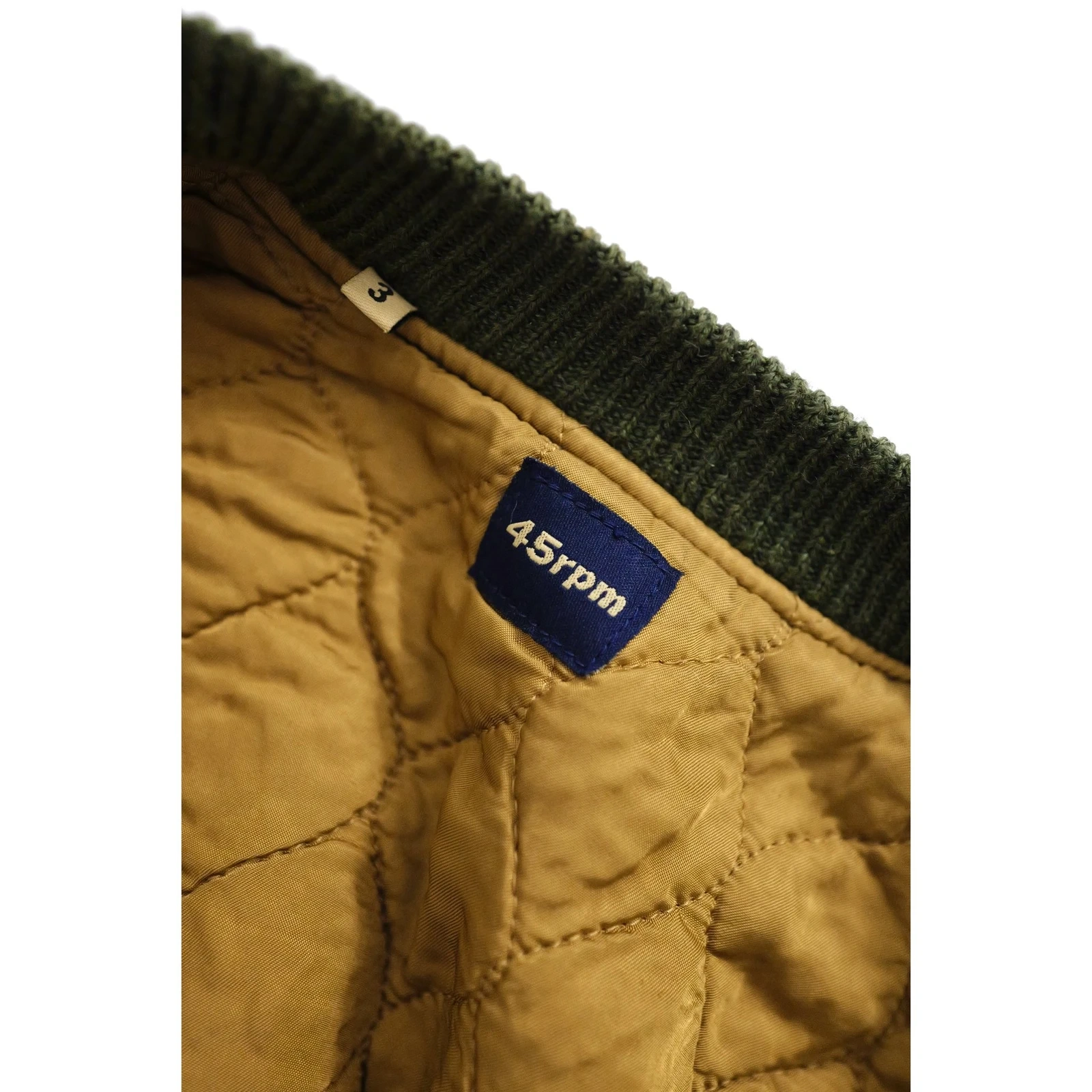 45RPM Blouson en laine Vert vintage, passéist — photo 12