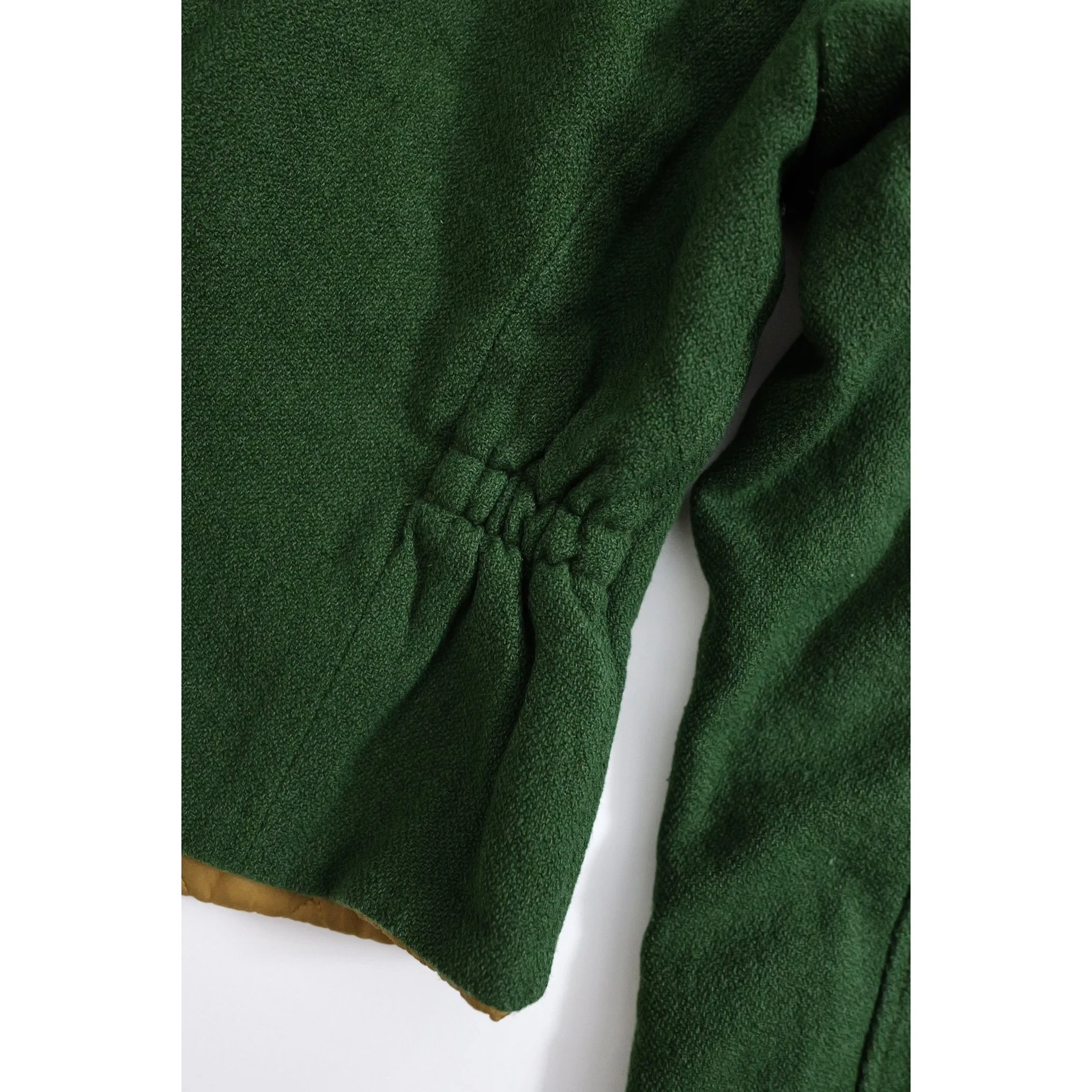 45RPM Blouson en laine Vert vintage, passéist — photo 15