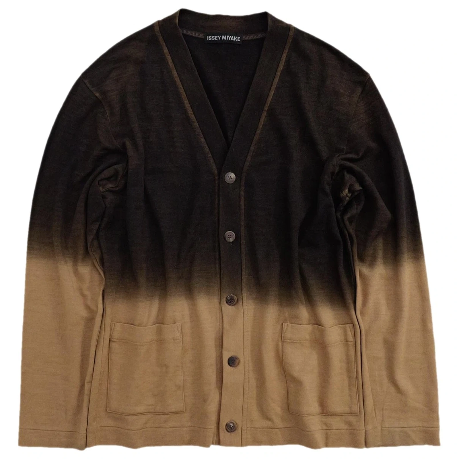 ISSEY MIYAKE Gilet en laine Camel vintage, passéist — photo 1
