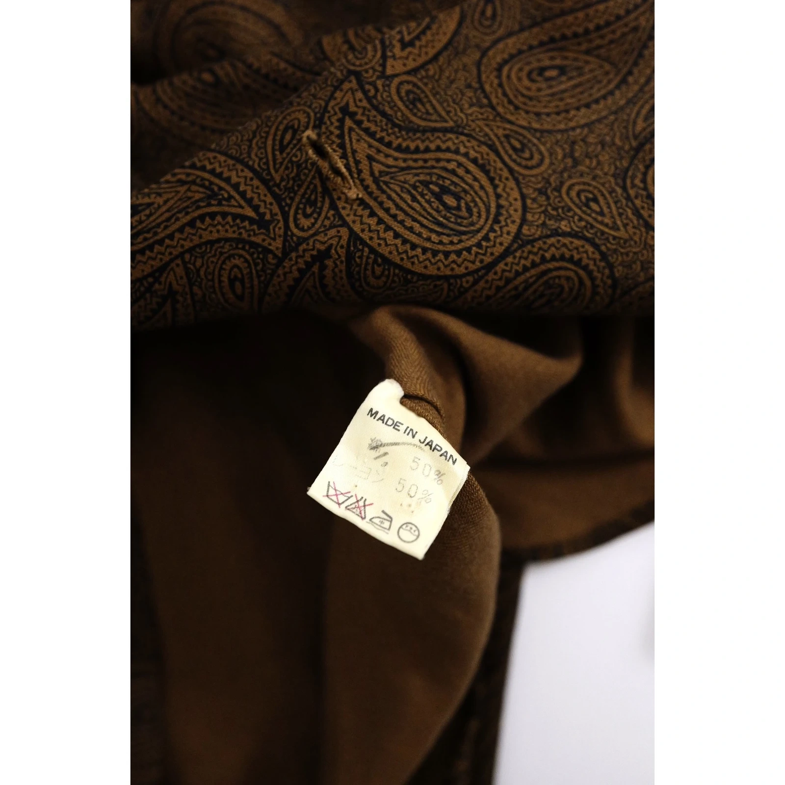 YOHJI YAMAMOTO Chemise Camel vintage, passéist — photo 11
