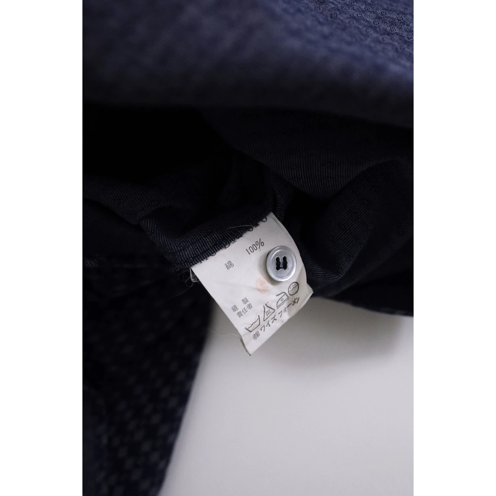 YOHJI YAMAMOTO Chemise Bleu vintage, passéist — photo 9