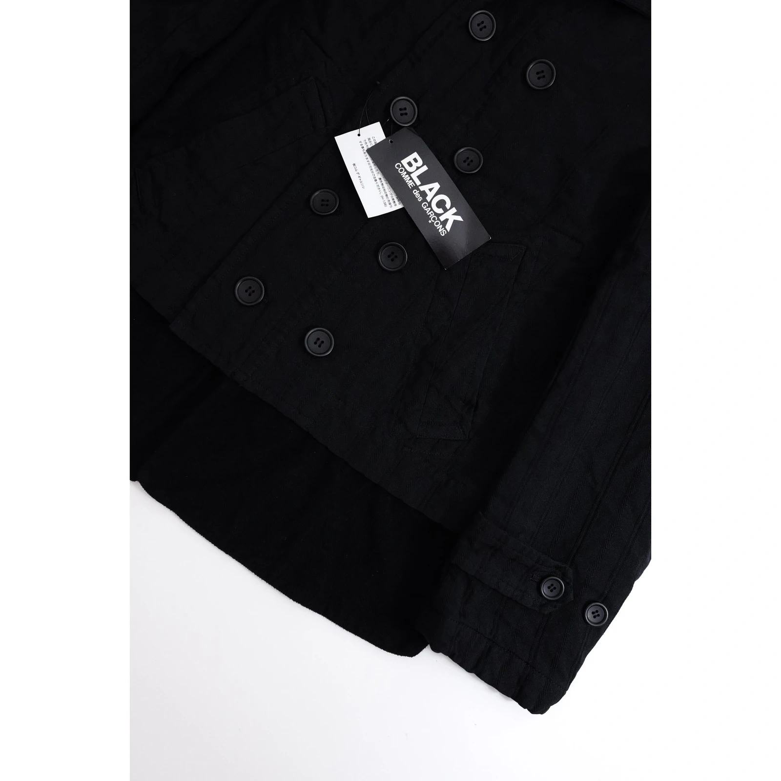 COMME DES GARÇONS Caban Noir vintage, passéist — photo 3