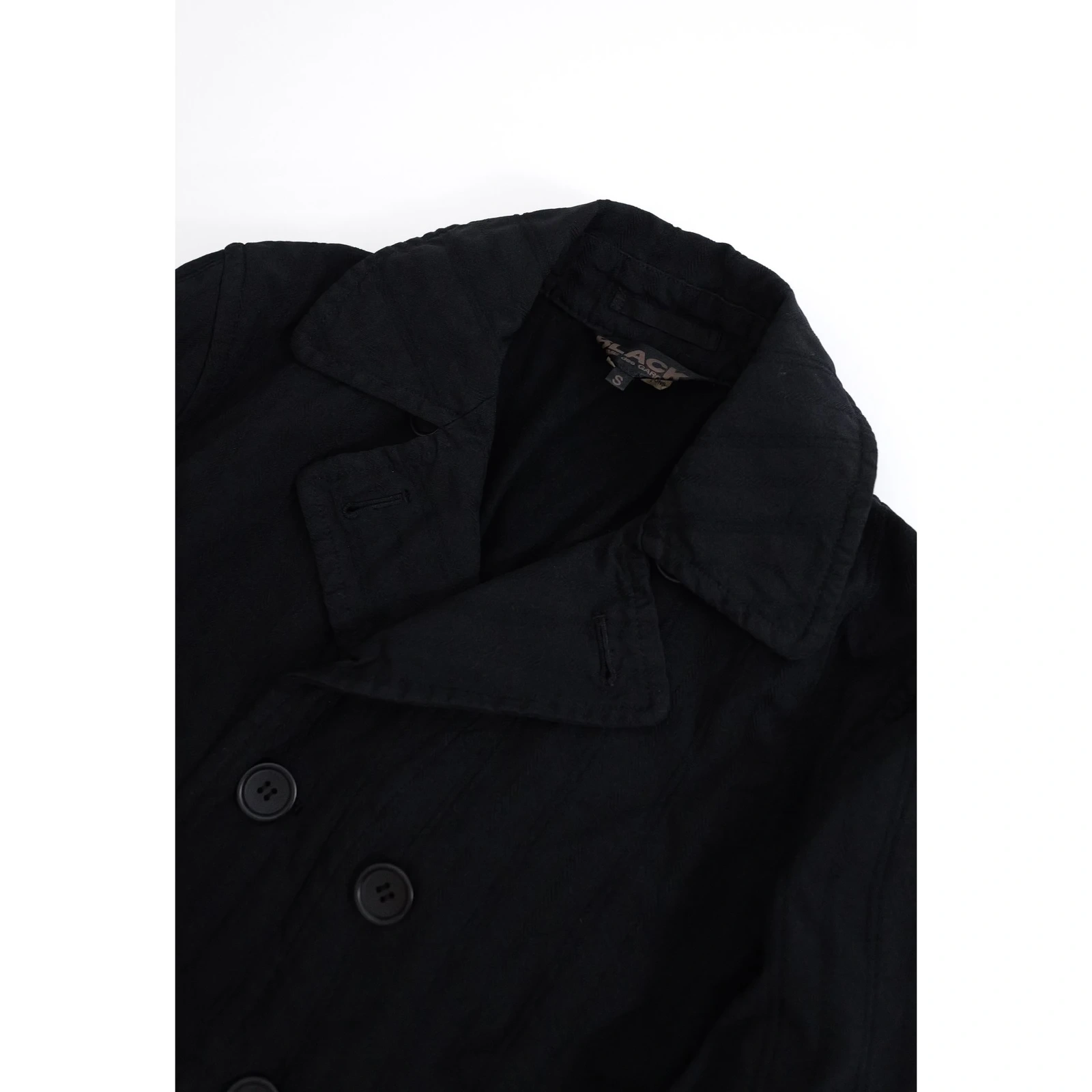 COMME DES GARÇONS Caban Noir vintage, passéist — photo 5