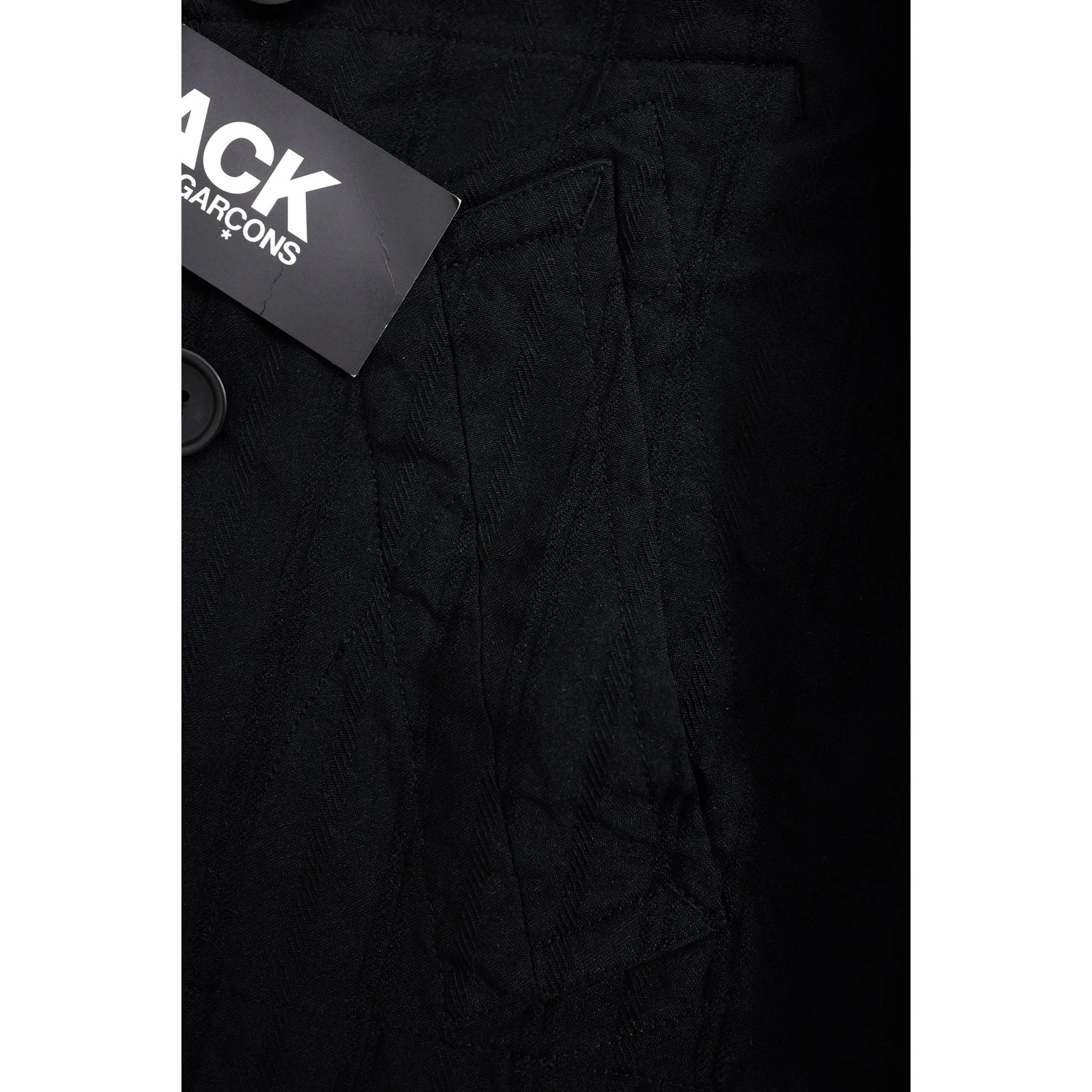 COMME DES GARÇONS Caban Noir vintage, passéist — photo 8