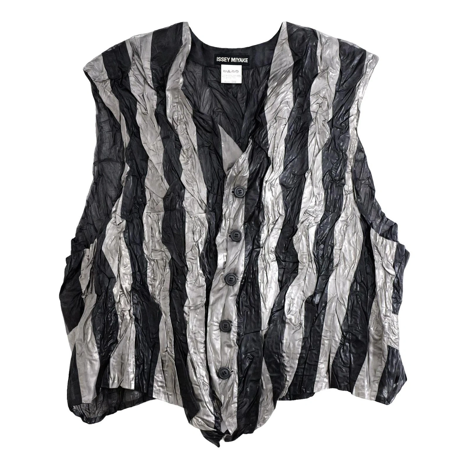 ISSEY MIYAKE Costume Gris vintage, passéist — photo 1