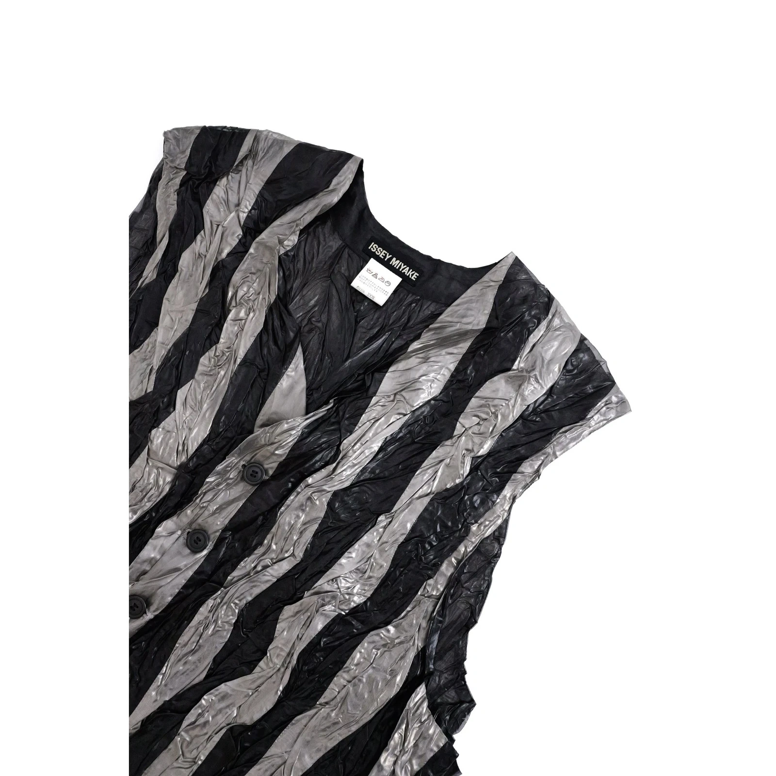 ISSEY MIYAKE Costume Gris vintage, passéist — photo 2