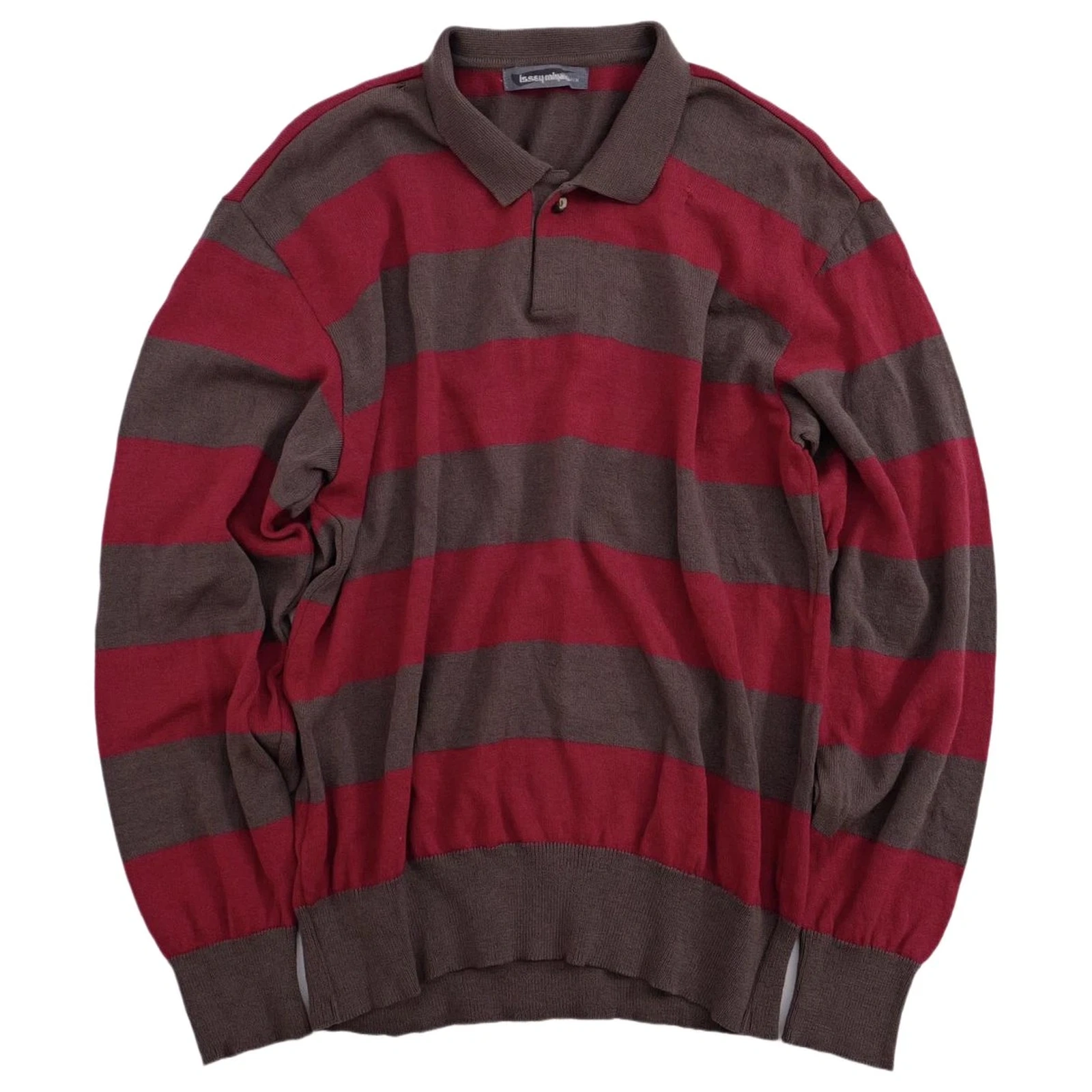 ISSEY MIYAKE Sweat en laine Bordeaux vintage, passéist — photo 1