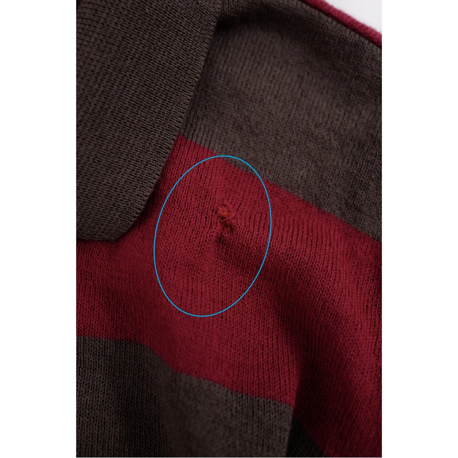 ISSEY MIYAKE Sweat en laine Bordeaux vintage, passéist — photo 7