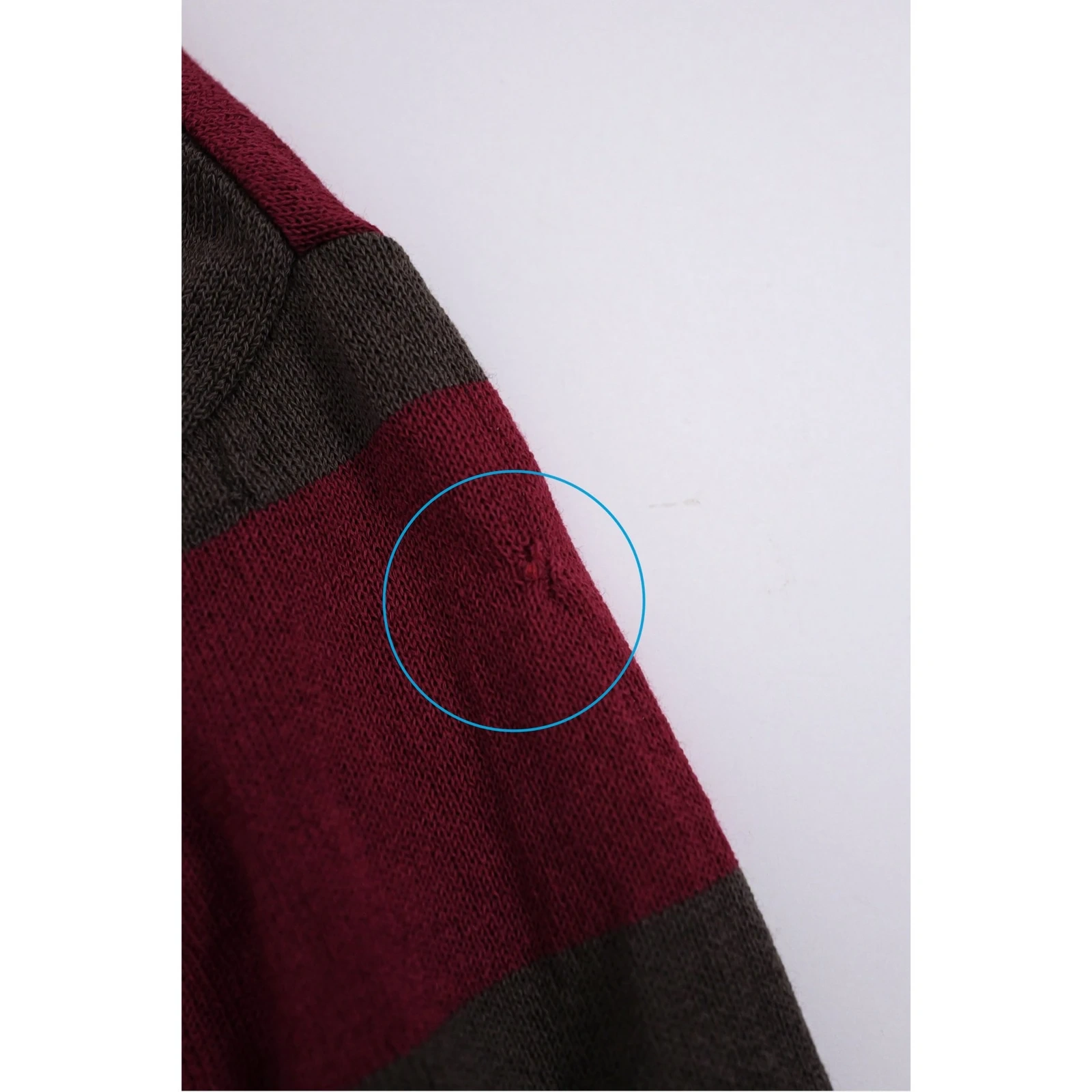 ISSEY MIYAKE Sweat en laine Bordeaux vintage, passéist — photo 8
