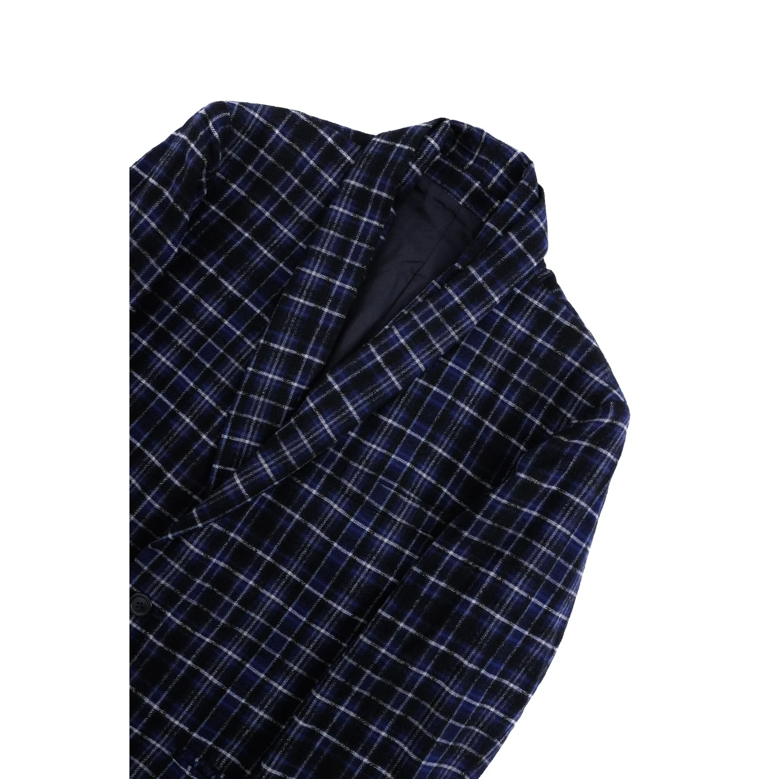 ISSEY MIYAKE Costume en laine Marine vintage, passéist — photo 2