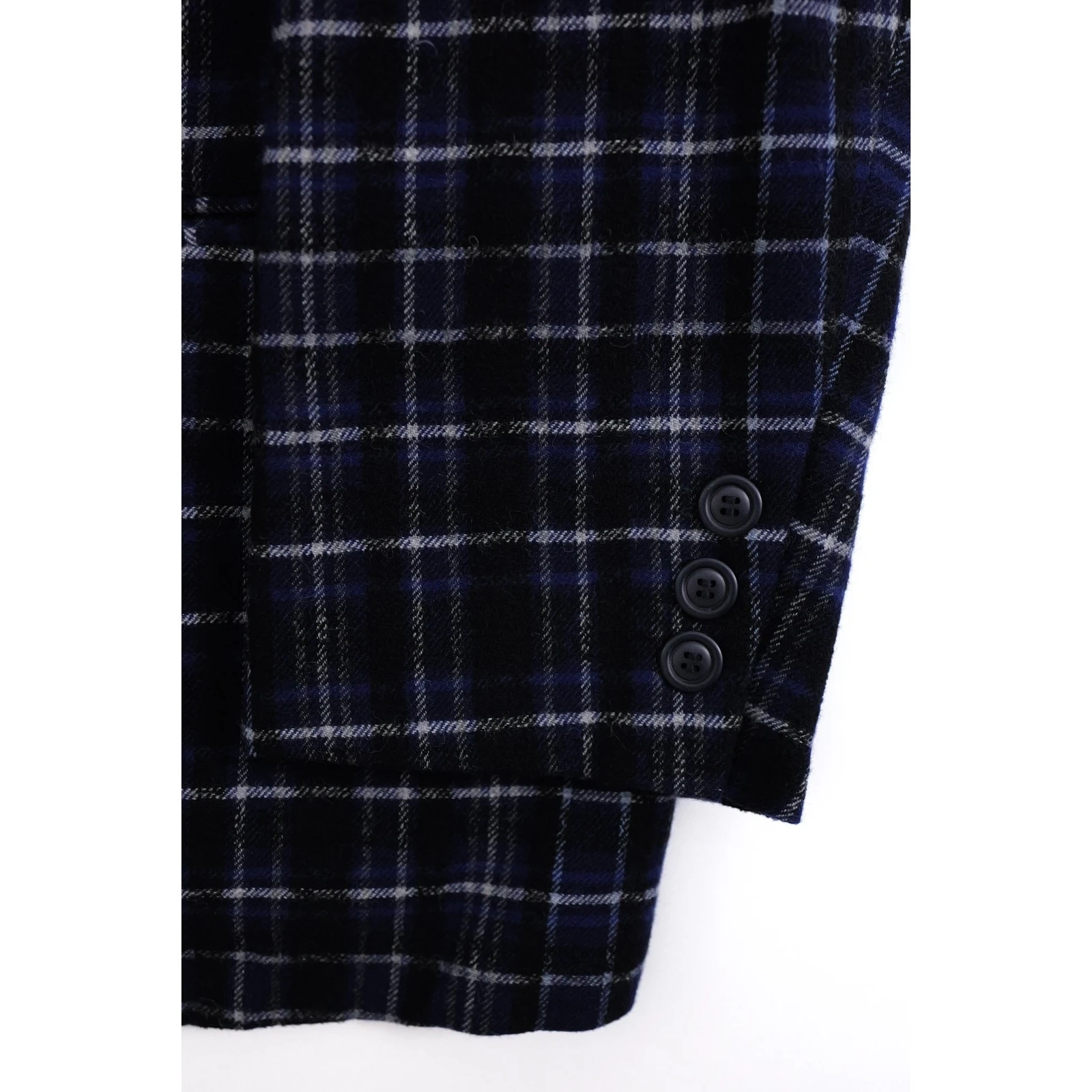 ISSEY MIYAKE Costume en laine Marine vintage, passéist — photo 4