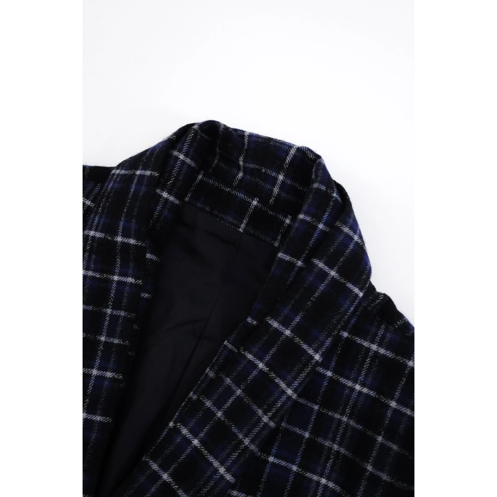 ISSEY MIYAKE Costume en laine Marine vintage, passéist — photo 6