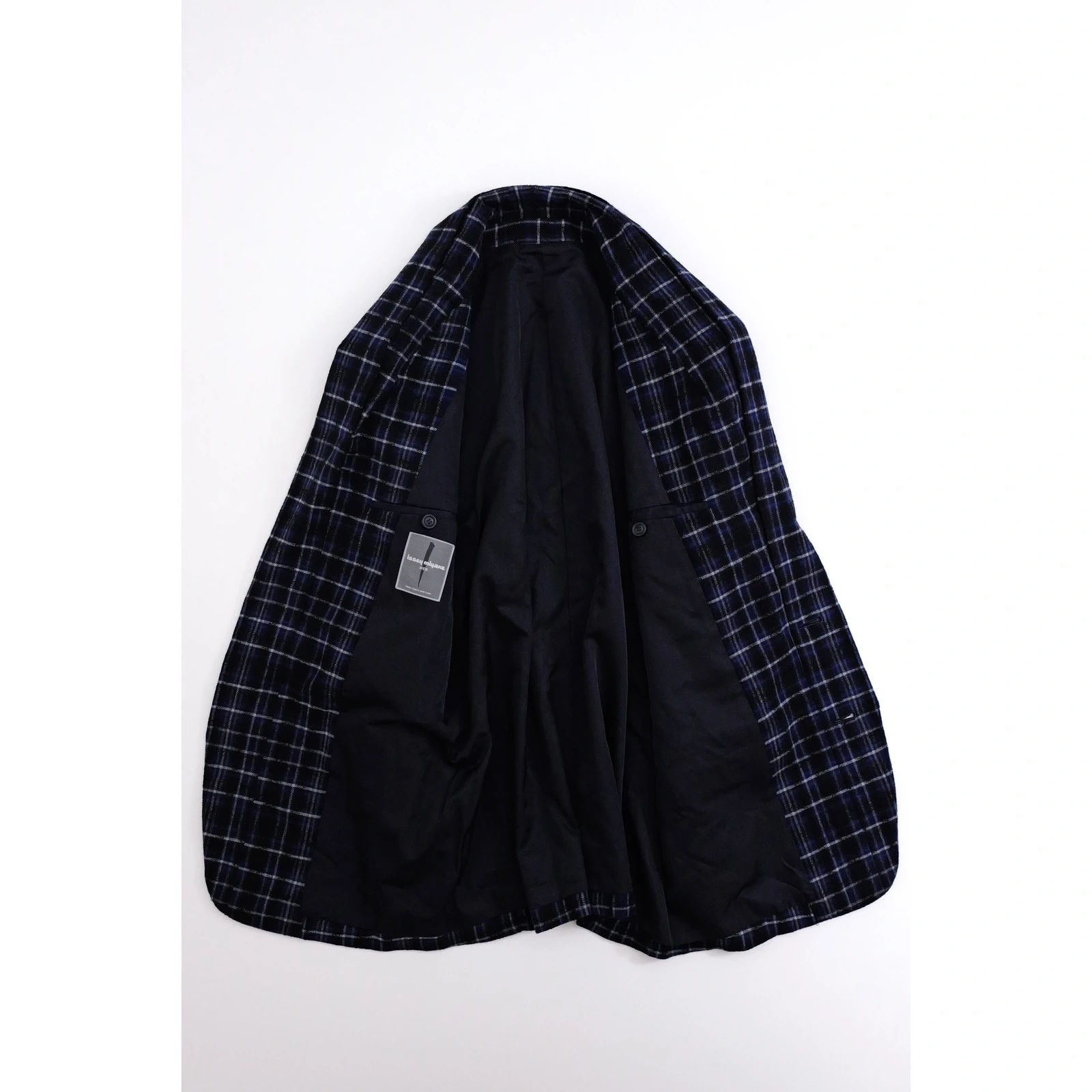 ISSEY MIYAKE Costume en laine Marine vintage, passéist — photo 9