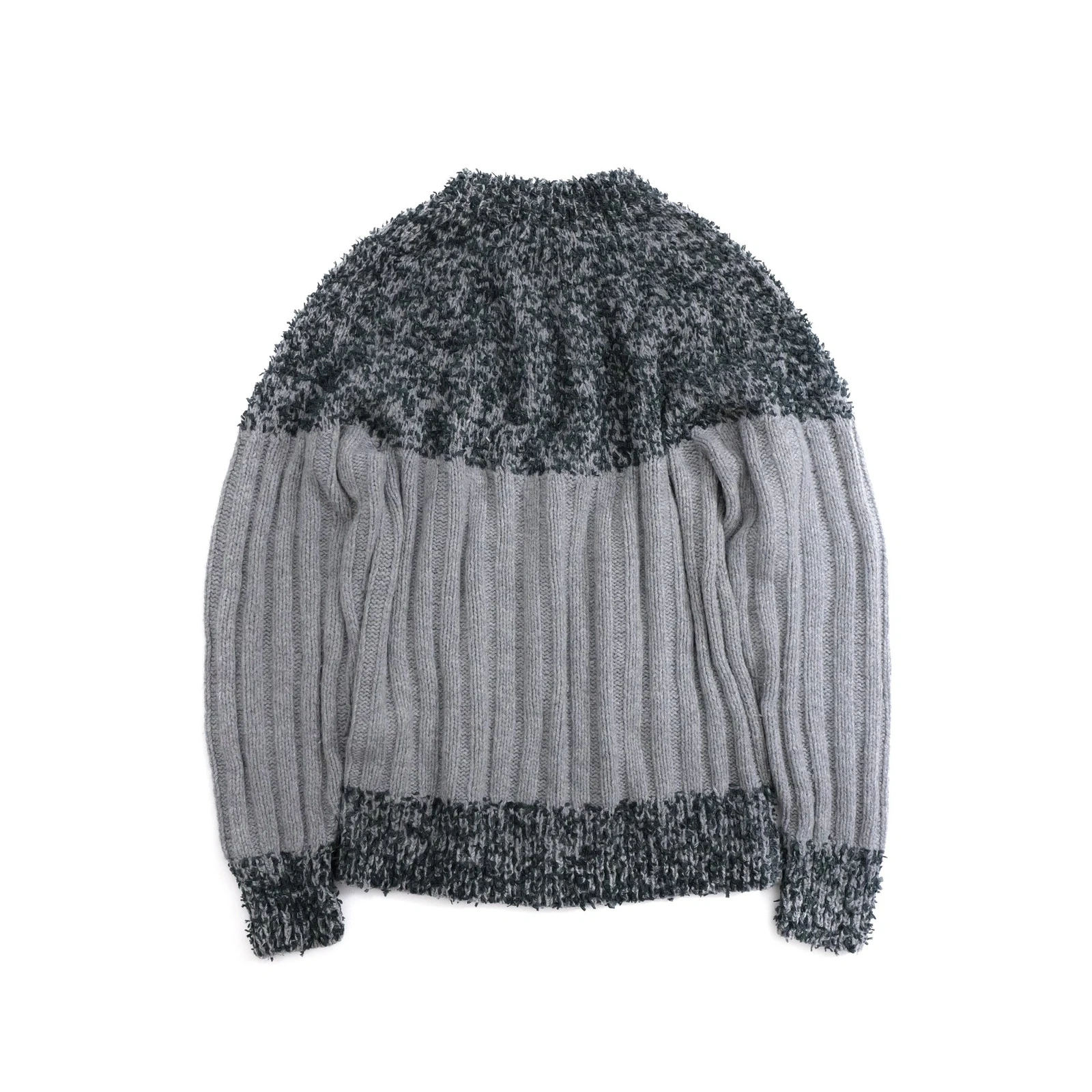 ISSEY MIYAKE Pull en laine Gris vintage, passéist — photo 12