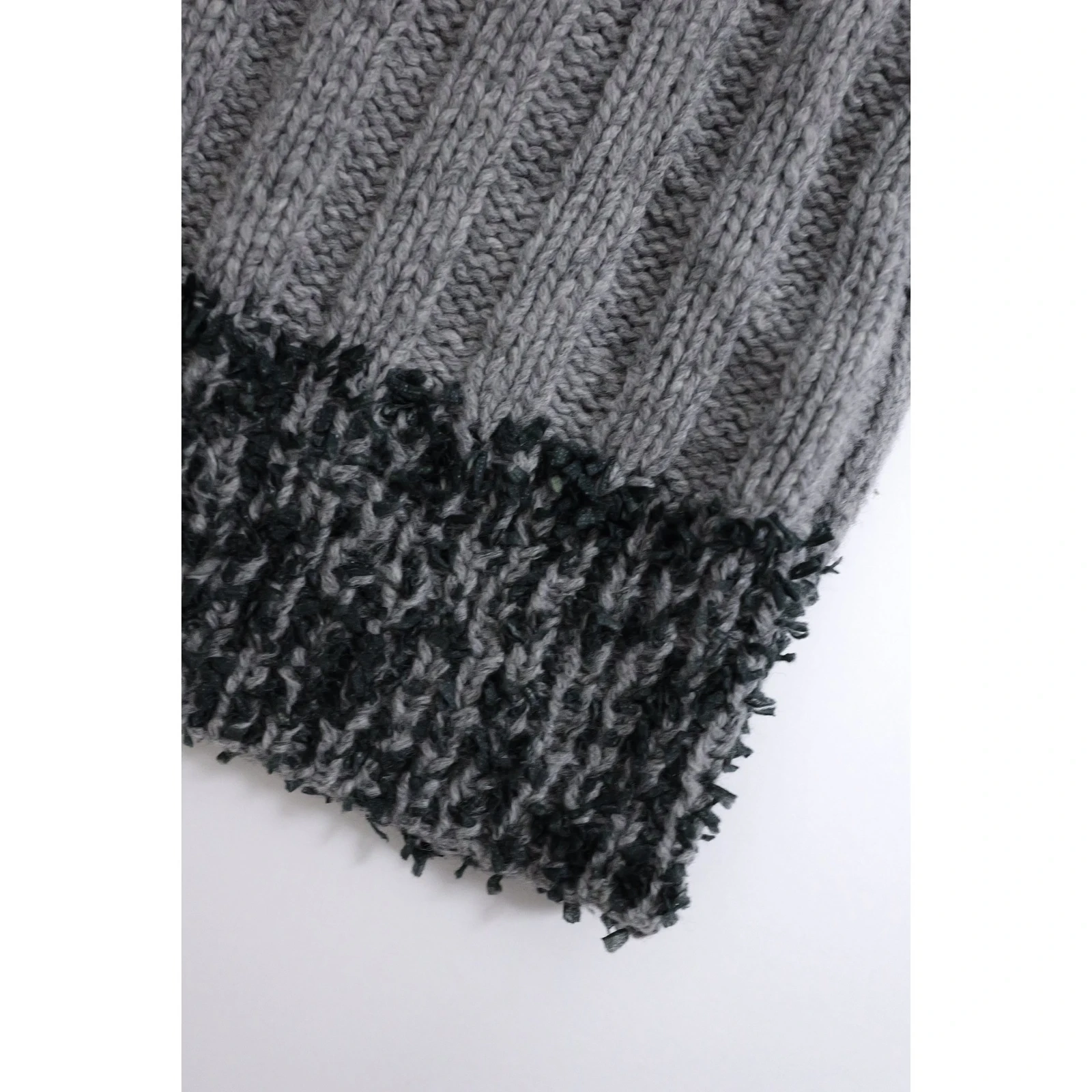 ISSEY MIYAKE Pull en laine Gris vintage, passéist — photo 7