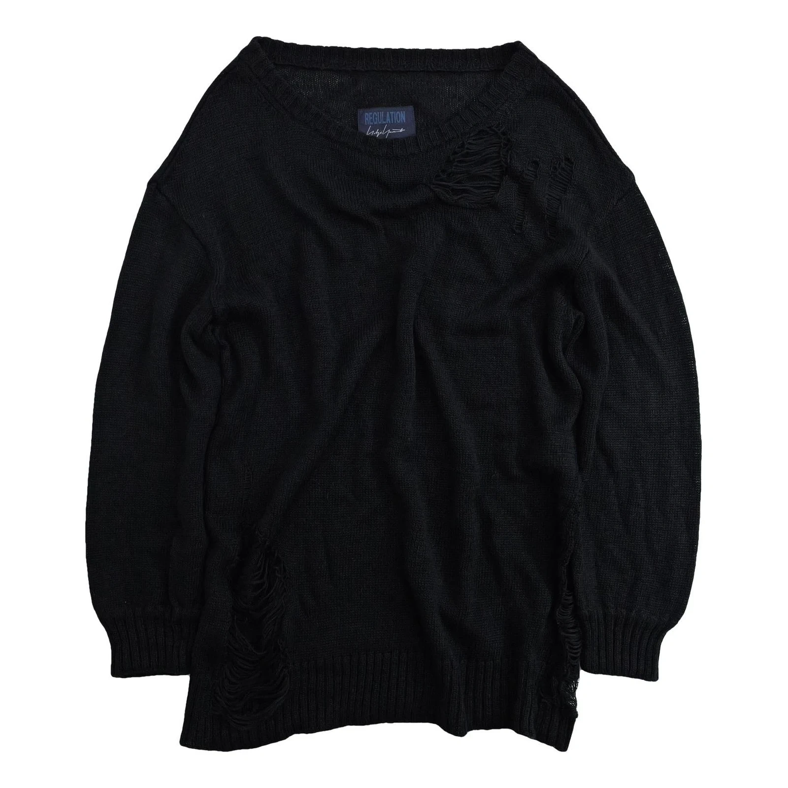 YOHJI YAMAMOTO Gilet long Noir vintage, passéist — photo 1