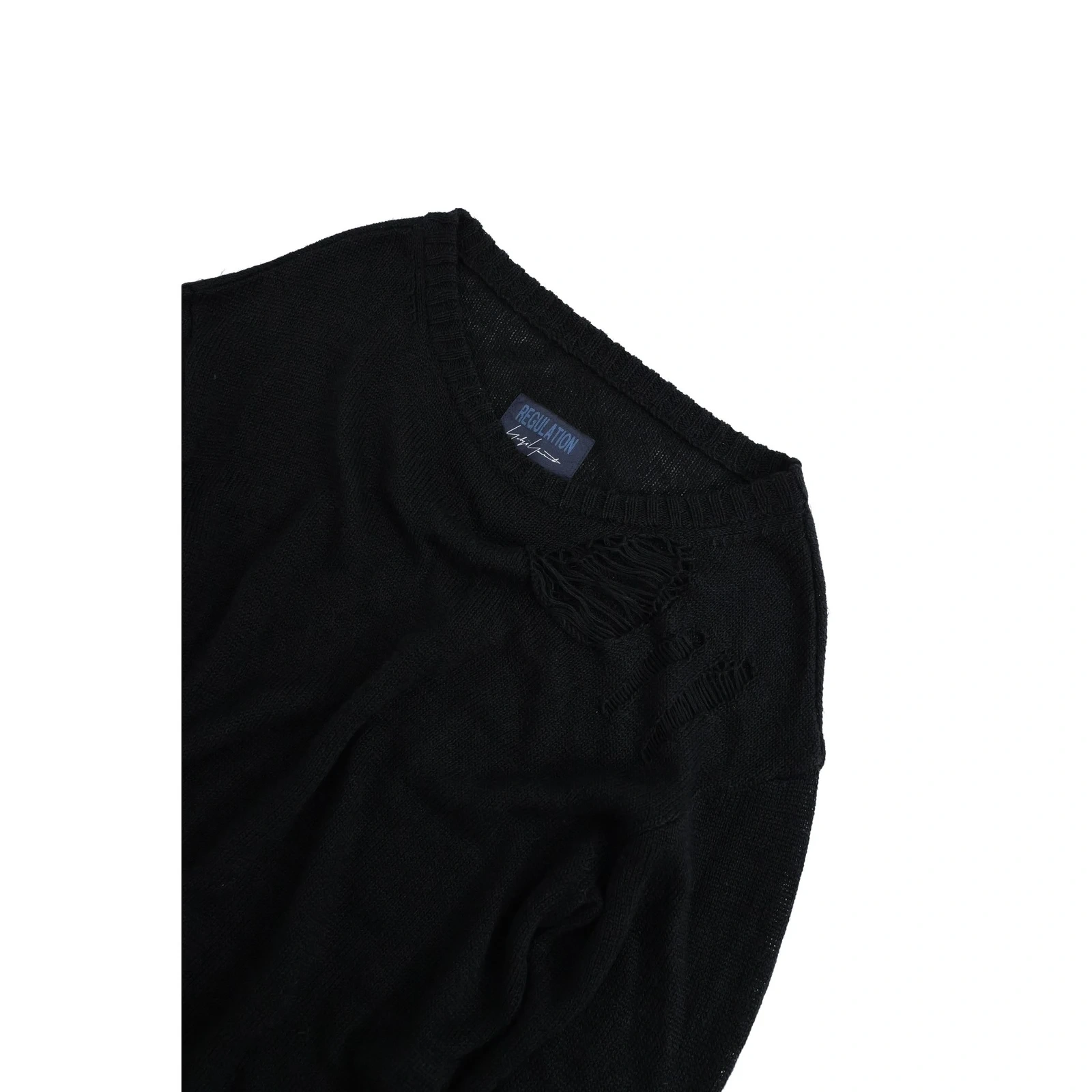 YOHJI YAMAMOTO Gilet long Noir vintage, passéist — photo 2