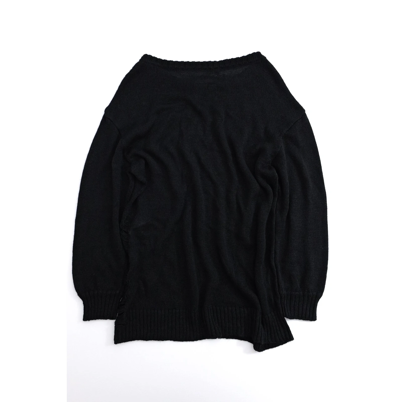 YOHJI YAMAMOTO Gilet long Noir vintage, passéist — photo 11