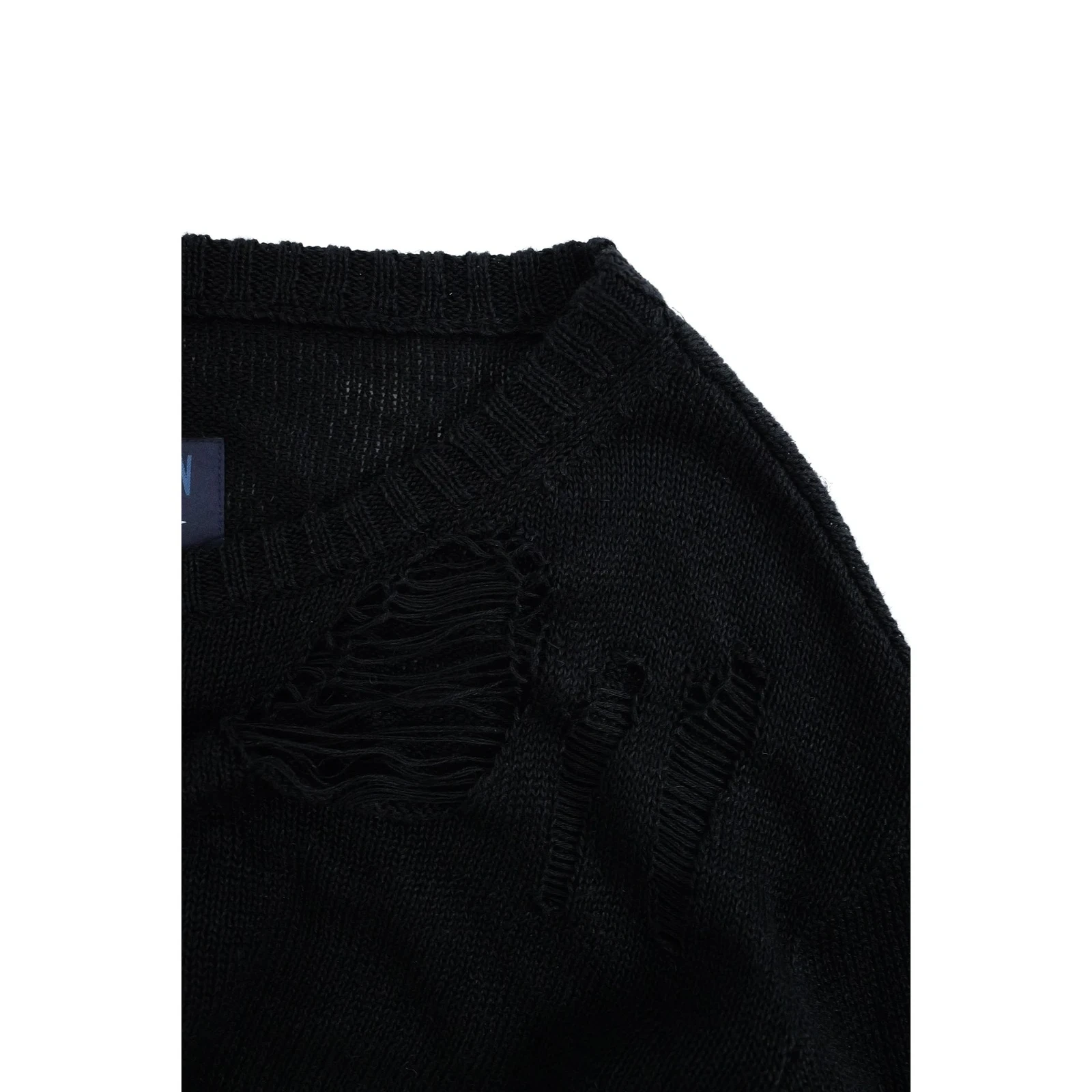 YOHJI YAMAMOTO Gilet long Noir vintage, passéist — photo 4