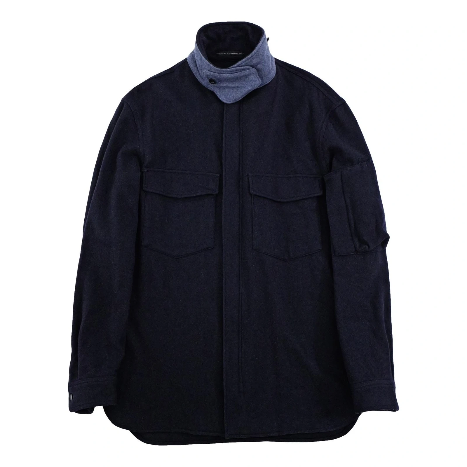 YOHJI YAMAMOTO Gilet en laine Marine vintage, passéist — photo 1