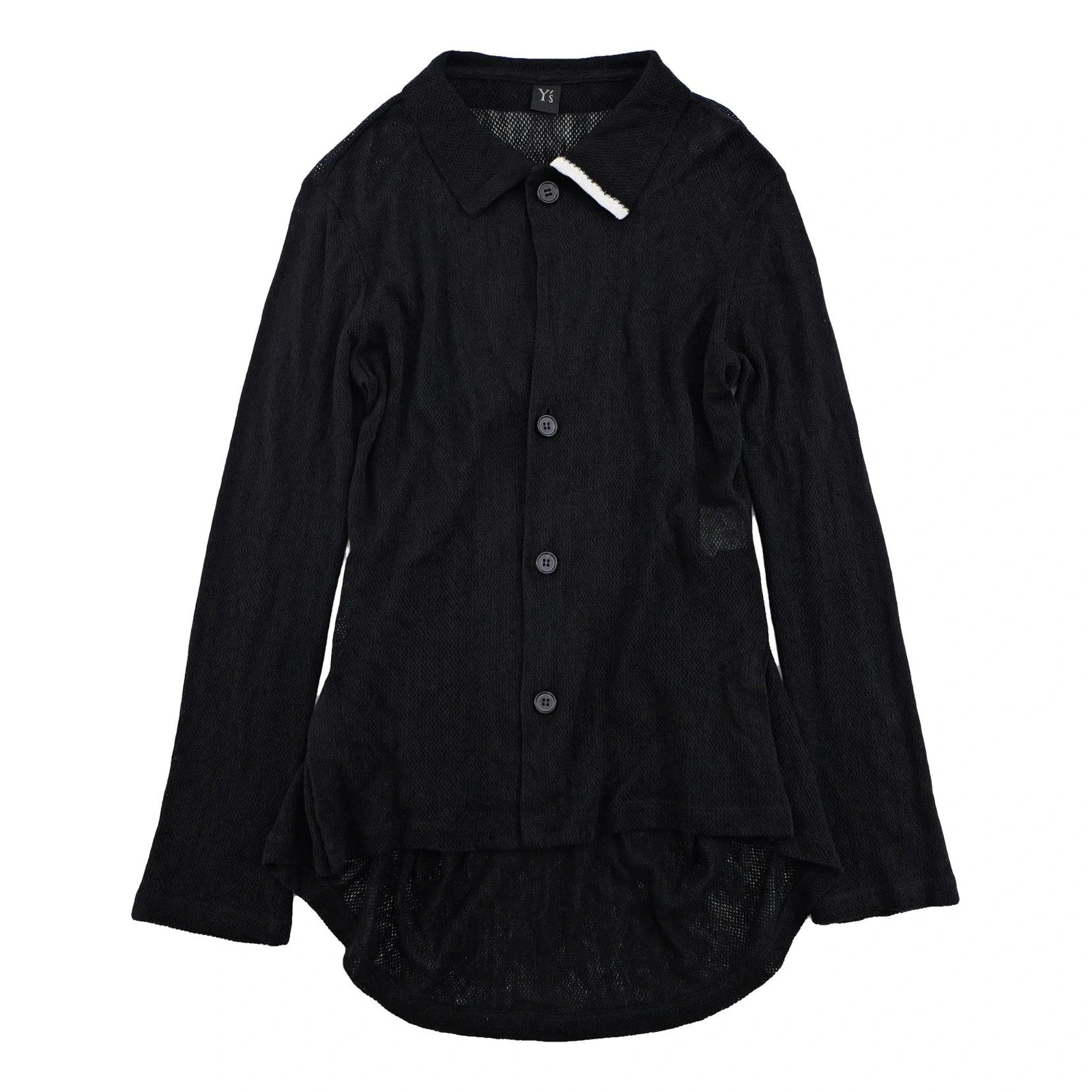 YOHJI YAMAMOTO Chemise en lin Noir vintage, passéist — photo 1