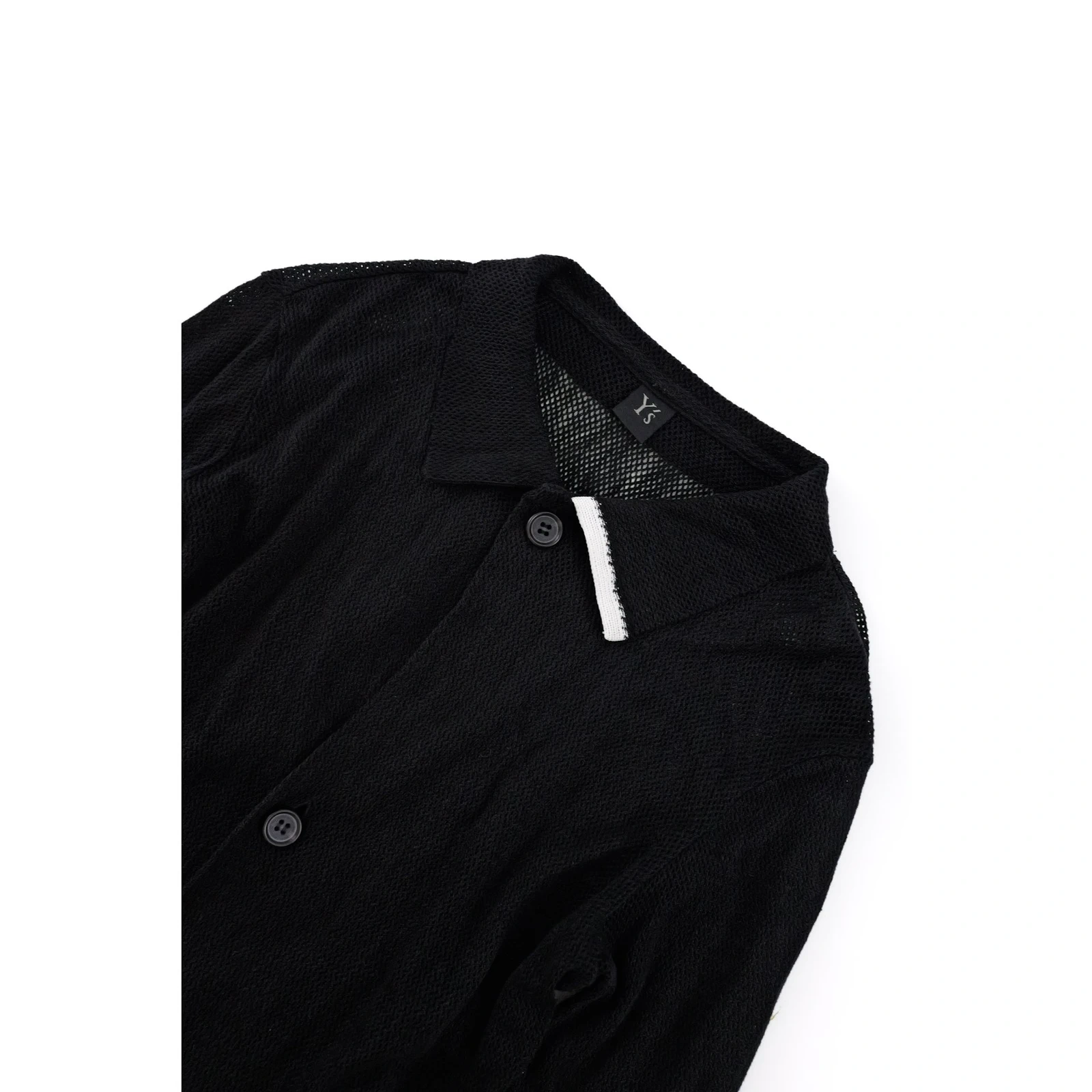 YOHJI YAMAMOTO Chemise en lin Noir vintage, passéist — photo 2