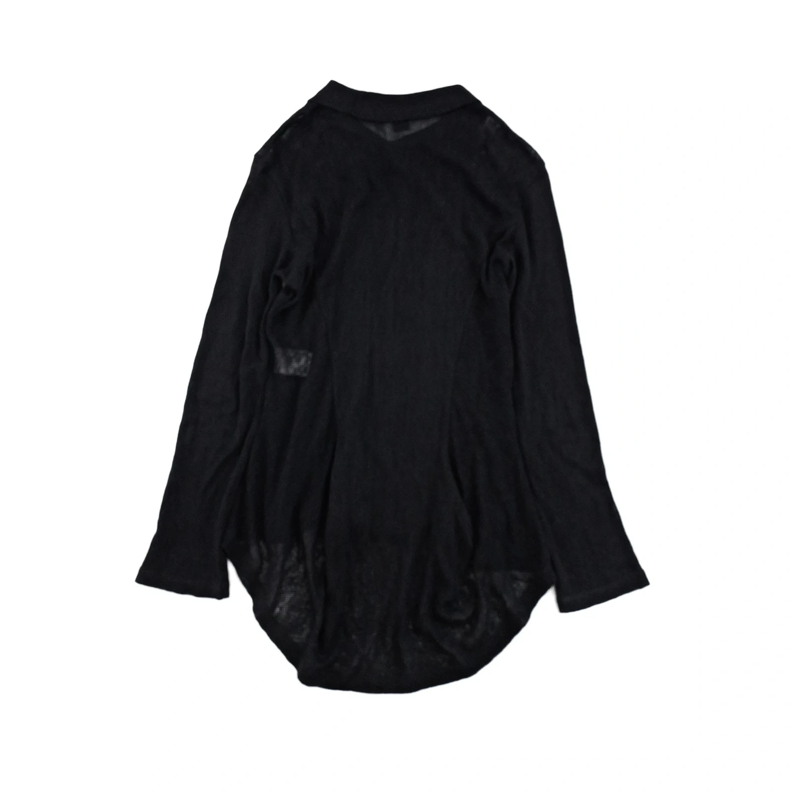 YOHJI YAMAMOTO Chemise en lin Noir vintage, passéist — photo 12