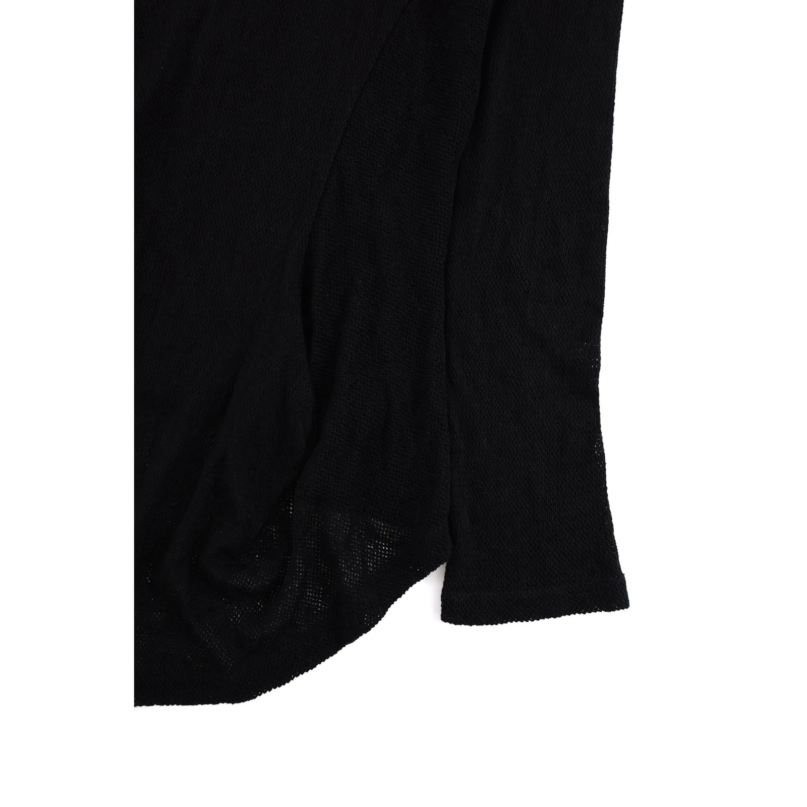 YOHJI YAMAMOTO Chemise en lin Noir vintage, passéist — photo 14
